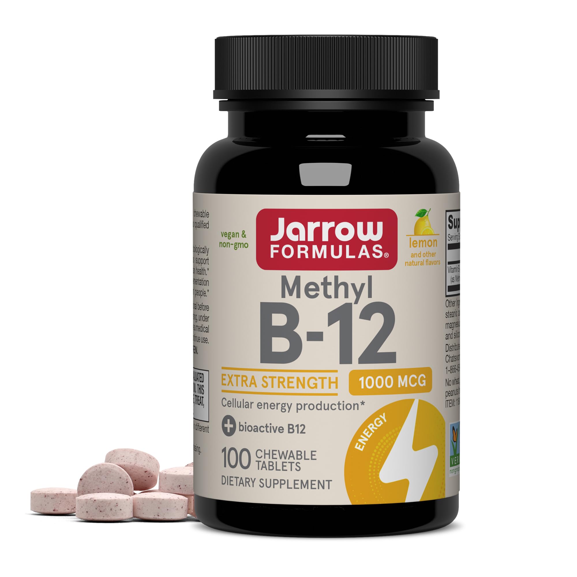 JARROW FORMULAS (Pack of 7) Jarrow Formulas Methyl B12 1000 Mcg Vitamin B Tablets 100 Tablets
