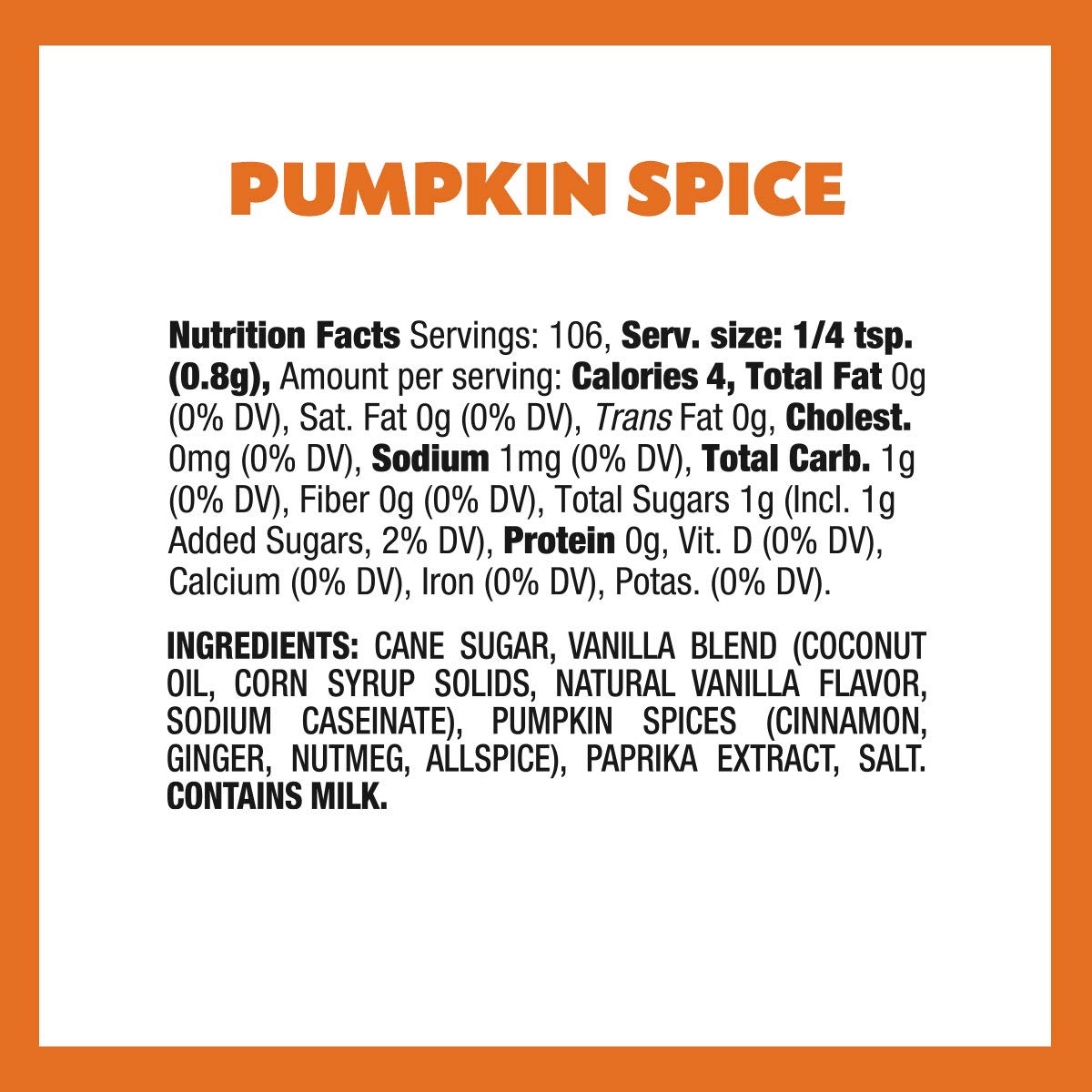KERNEL SEASONS (Pack of 18) Kernel Seasons Pumpkin Spice Popcorn Seasoning Powder 3 Oz