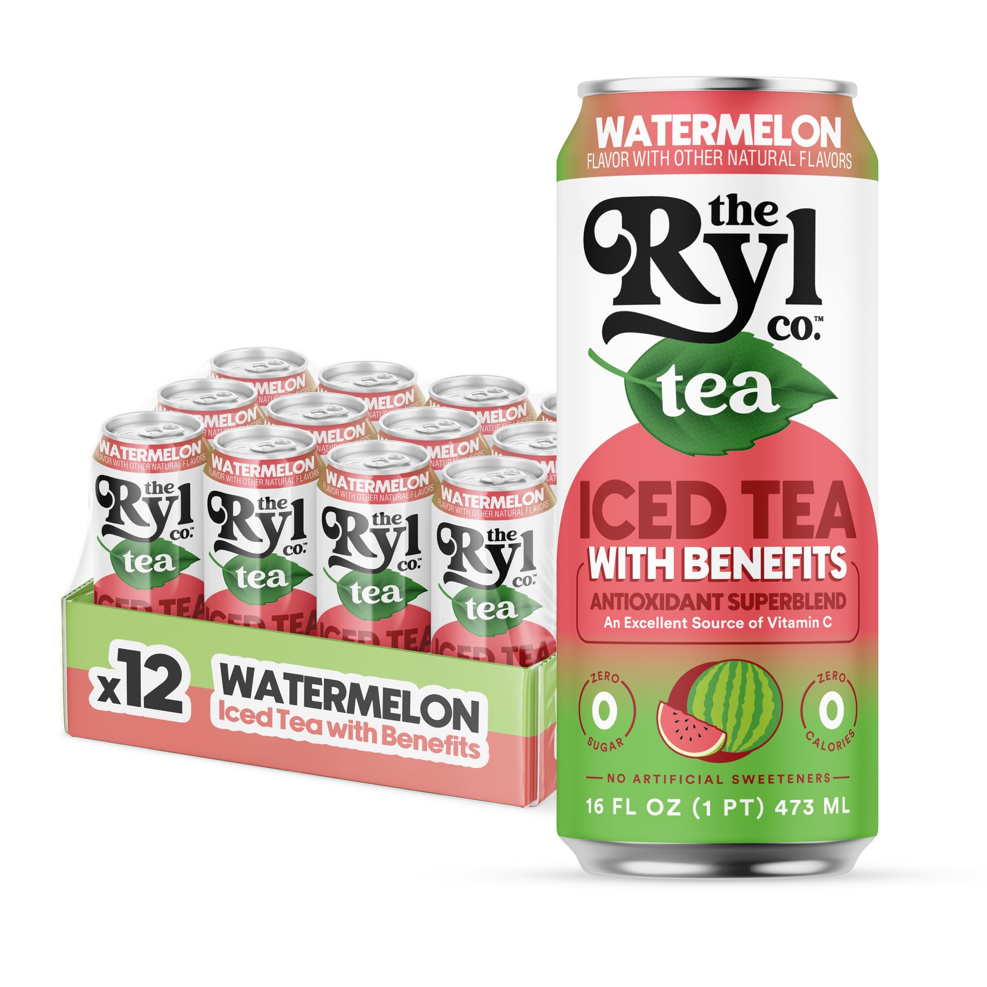 The Ryl Co Iced Watermelon RTD Tea Beverage