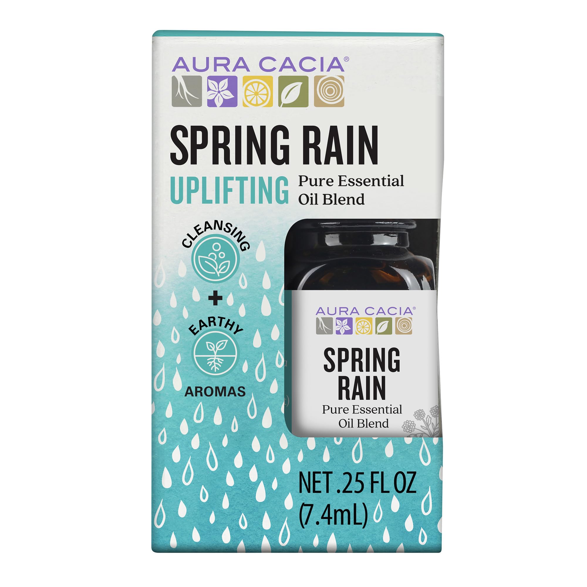 AURA CACIA (Pack of 12) Aura Cacia Spring Rain Essential Oil 0.25 Fl Oz