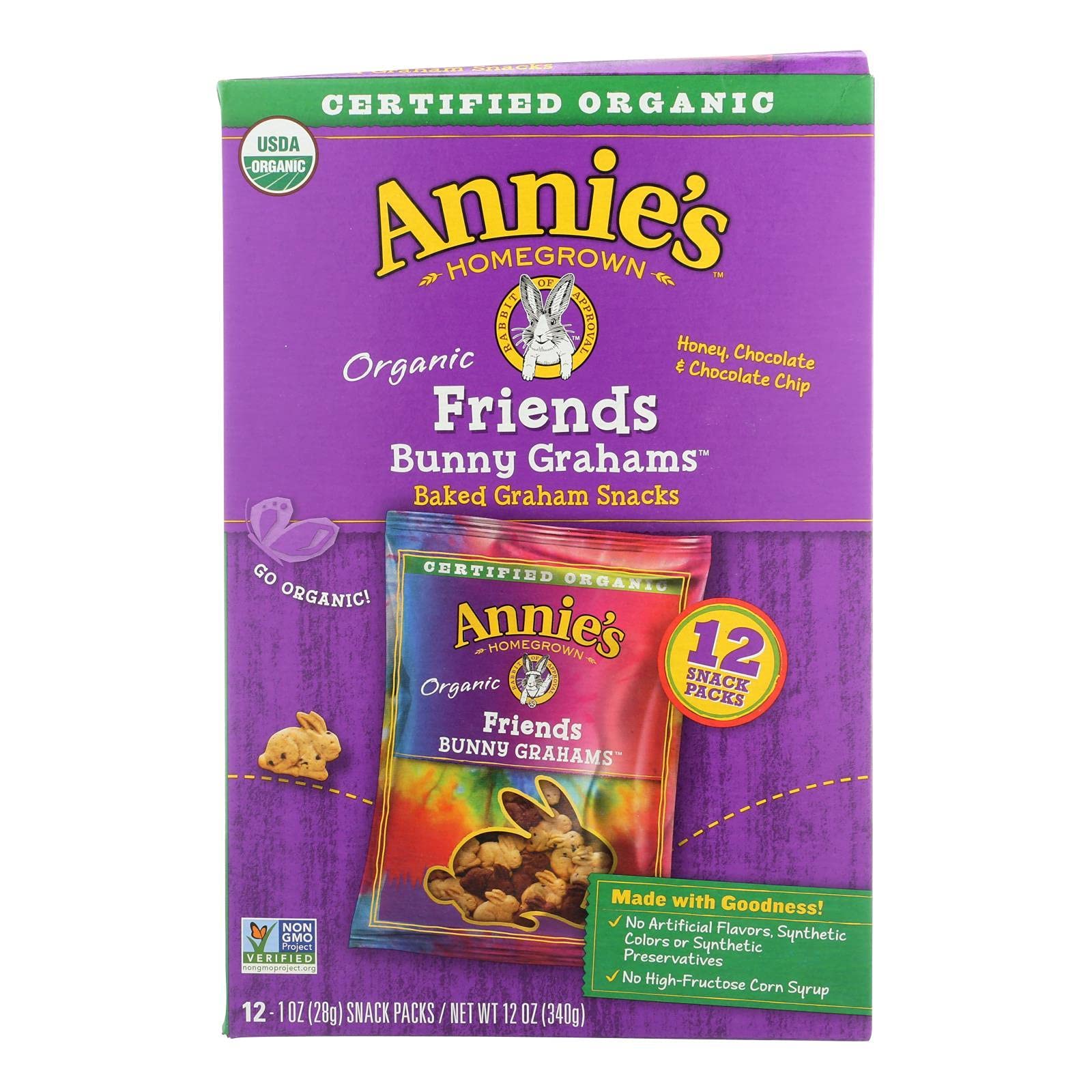 Annie's Homegrown Cracker Bunny Friend Snack Pack