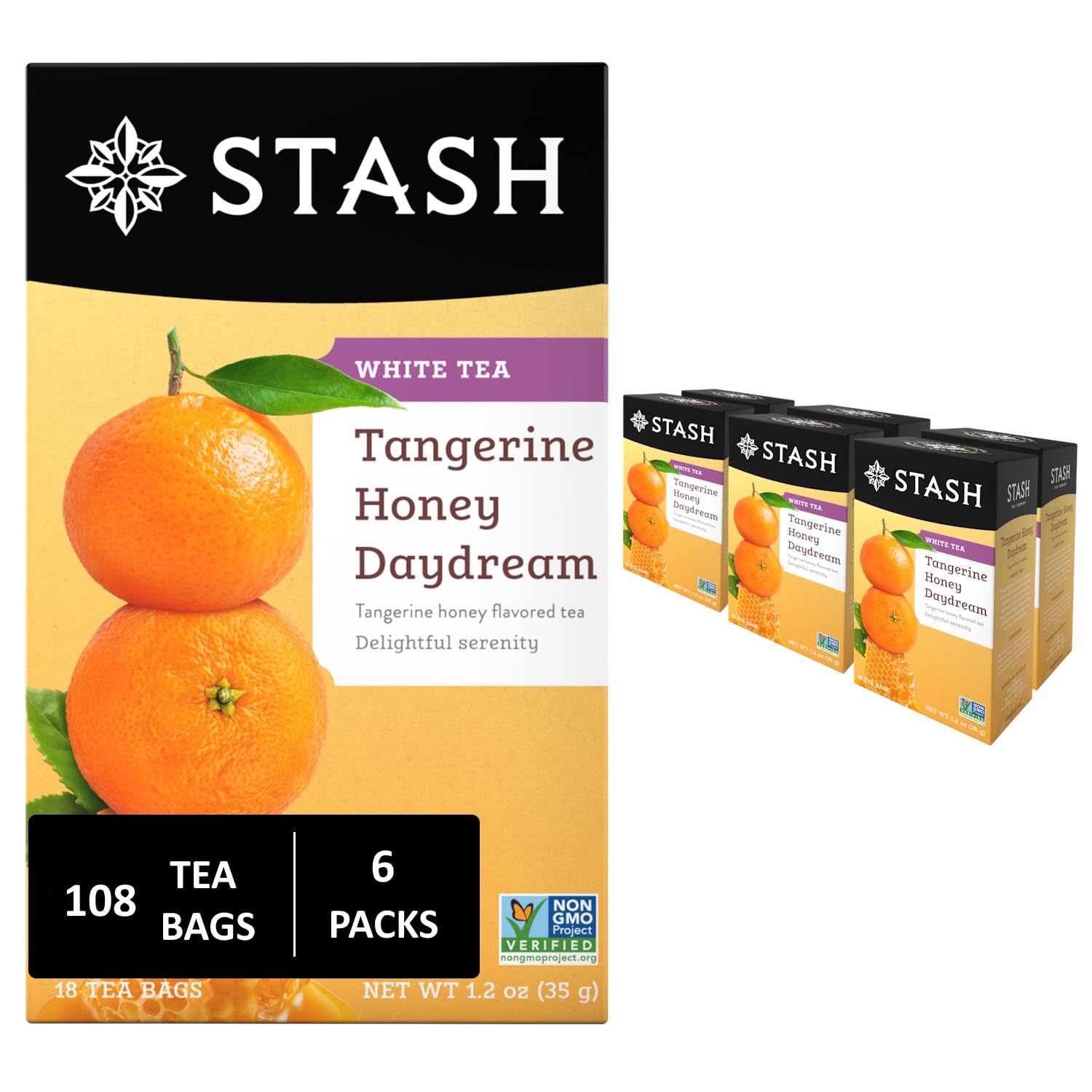 STASH TEA (Pack Of 12) Stash Tea Tea Tangerine Honey Dydrm 18 bag