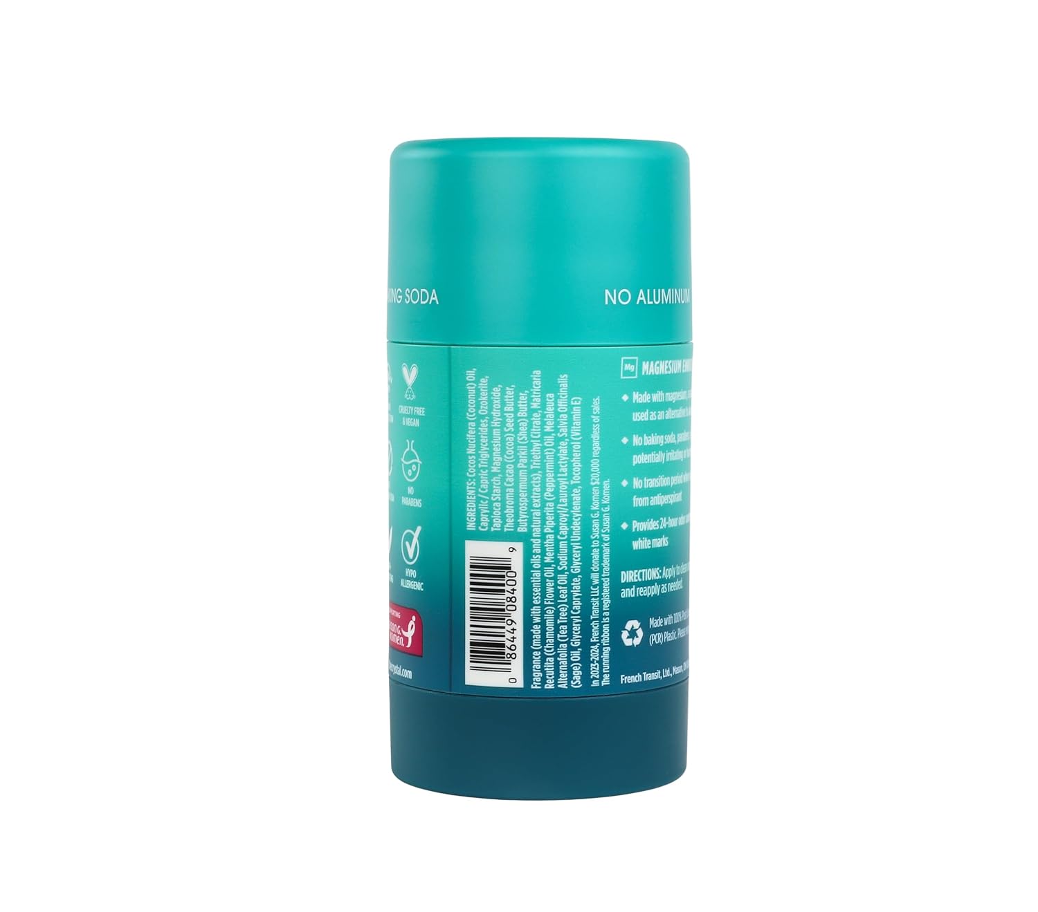CRYSTAL BODY DE (Pack Of 7) Crystal Body Deodorant Cucumber Mint 2.5 Oz