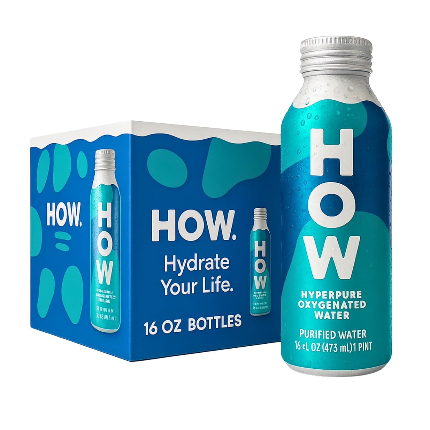 HOW WATER (Pack of 2) How Water Purified Water Enhanced Multi Serve 12 Pack 192 Fl Oz