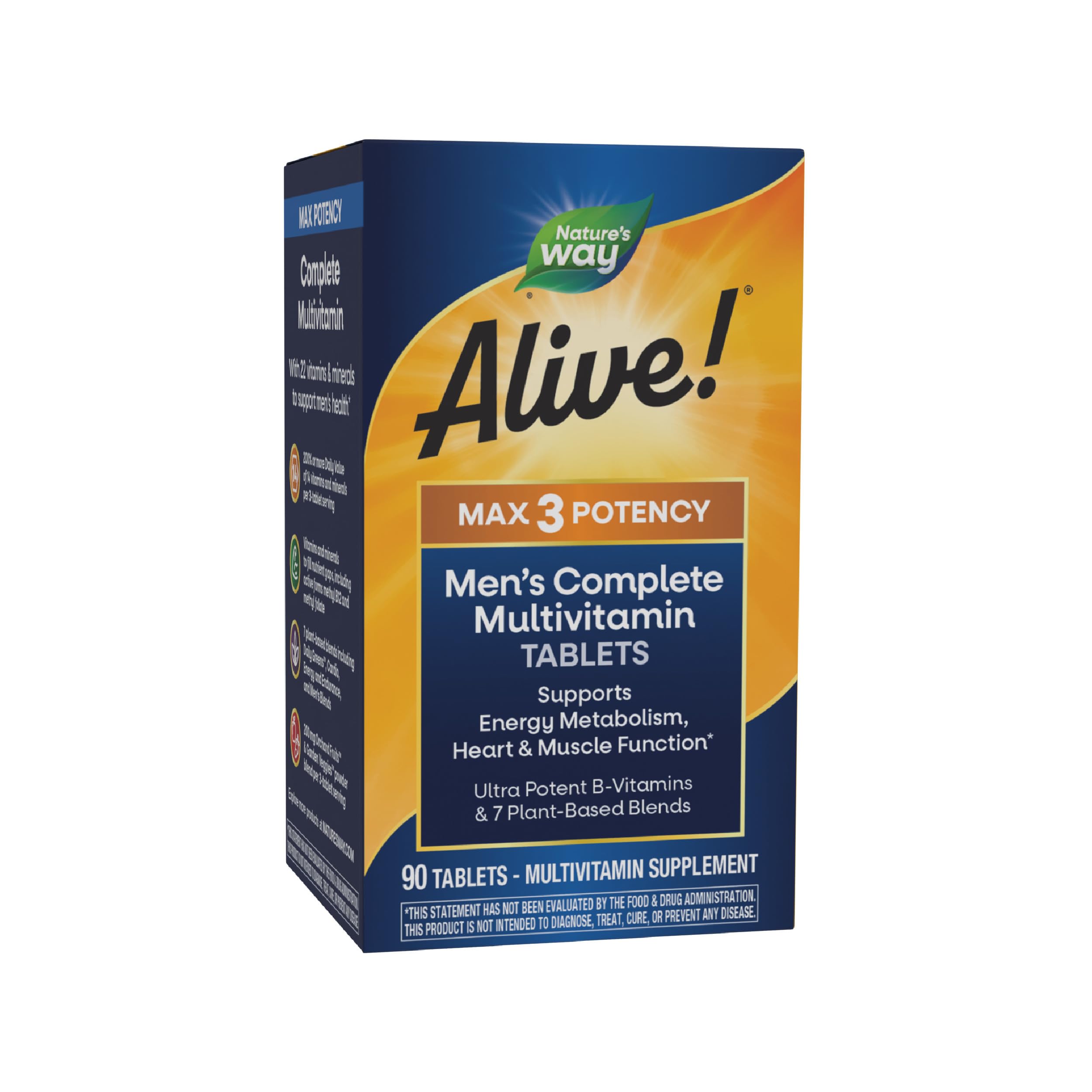 NATURES WAY (Pack of 2) Nature's Way Alive Men 3X Multivitamin 90 Tablets