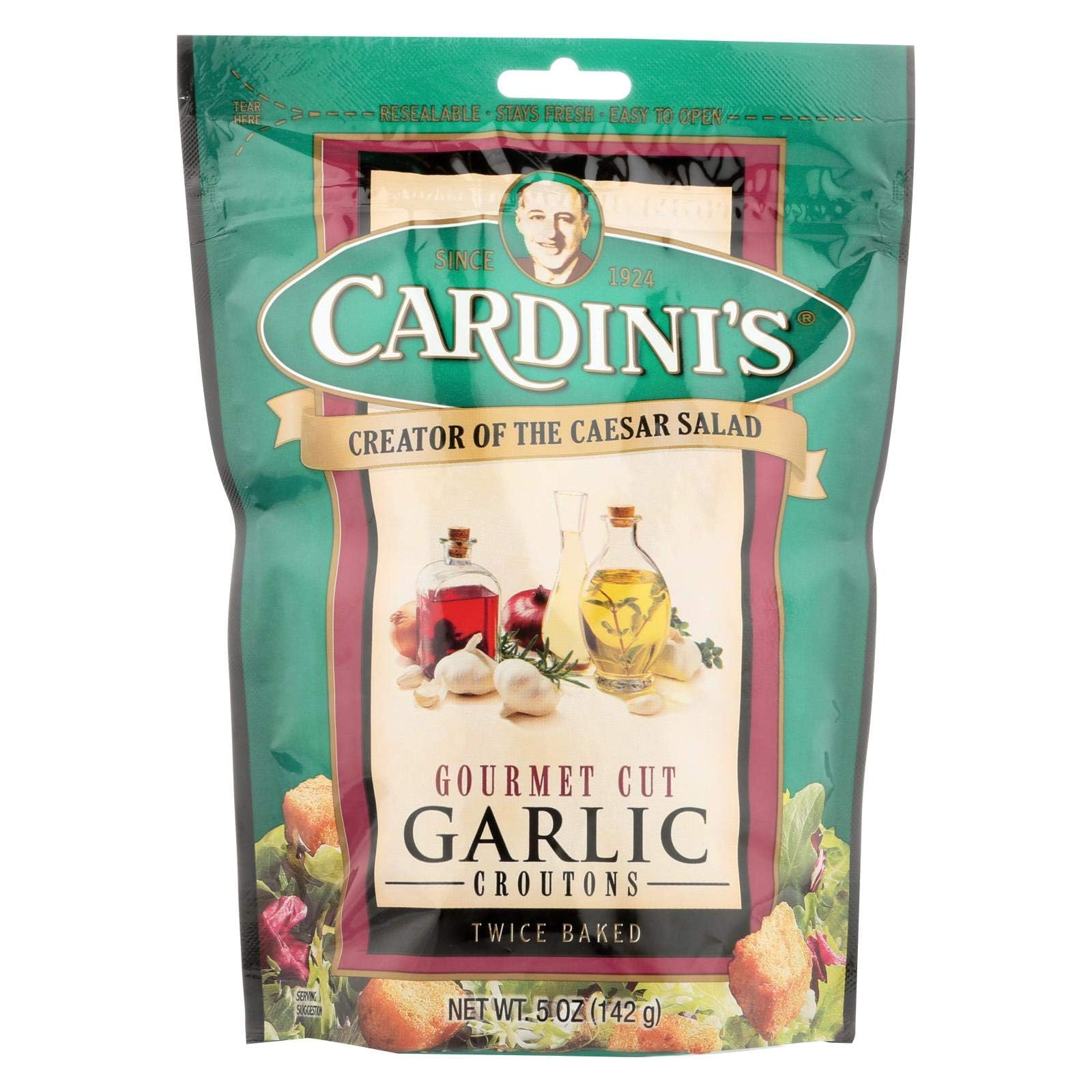 Cardini's Garlic Croutons Gourmet Seasoned