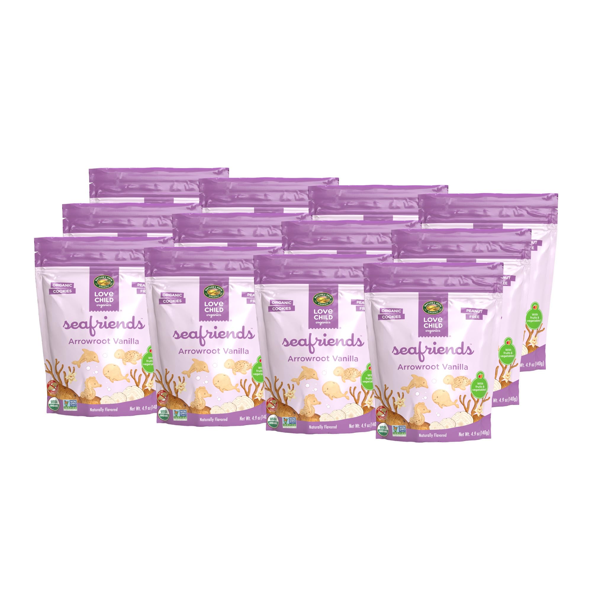Love Child Organics Cookies Arrowroot Vanilla Organic