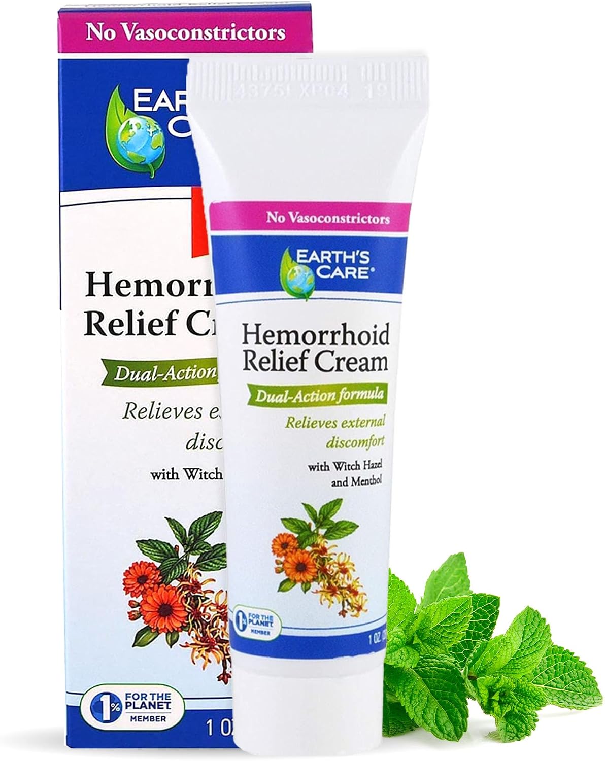 EARTHS CARE (Pack Of 10) Earth's Care Cream Hemorrhoid Relief 1 Oz