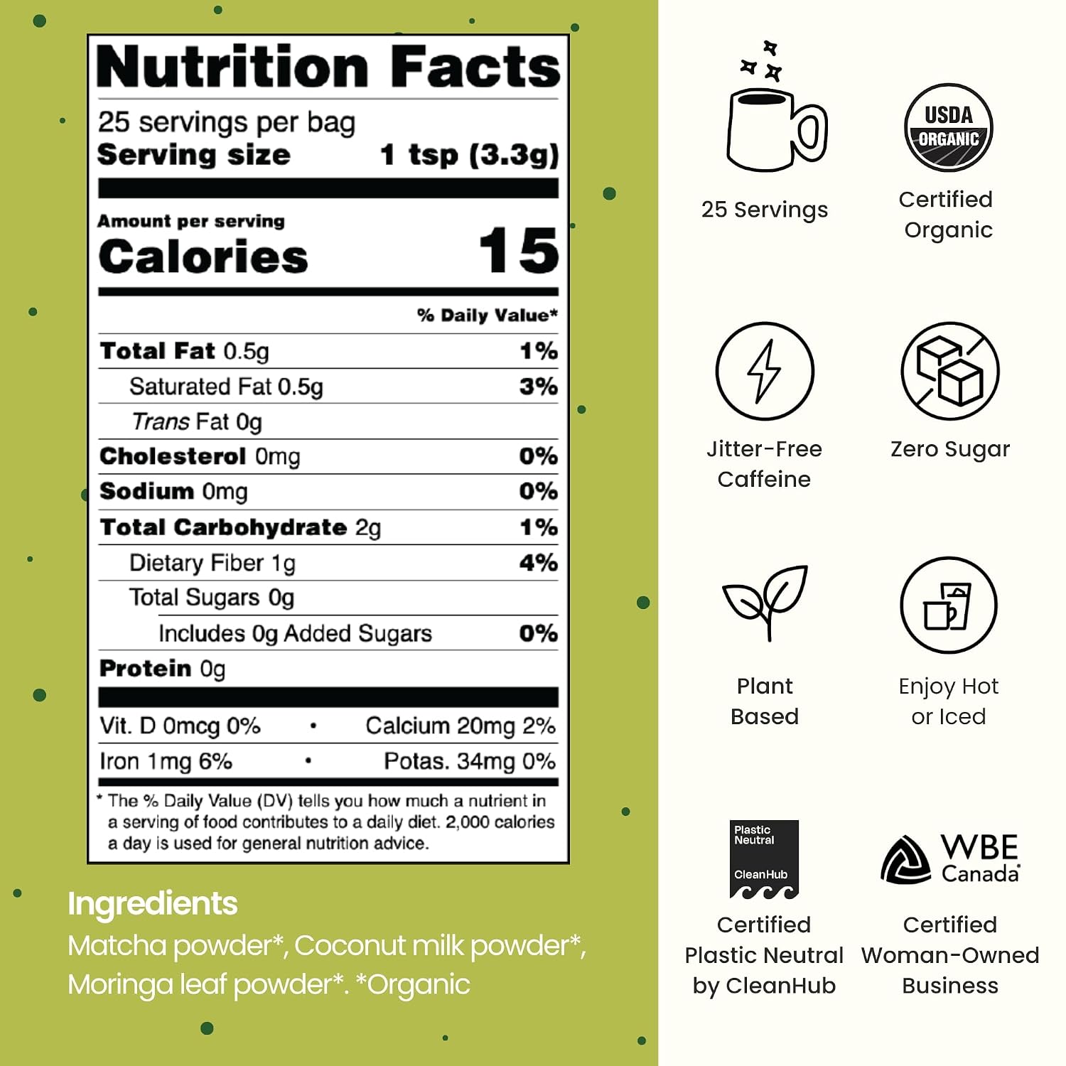 BLUME (Pack Of 4) Blume Superfood Matcha Coconut 3.5 Oz