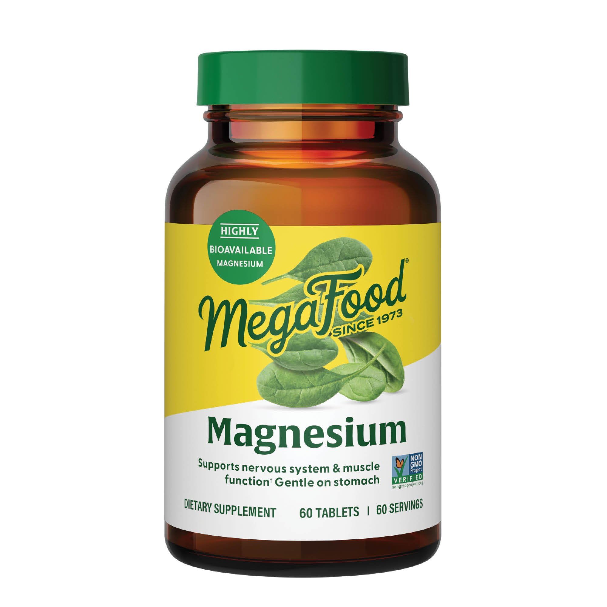 MEGAFOOD (Pack of 3) MegaFood Magnesium Minerals Tablets 60 Tablets