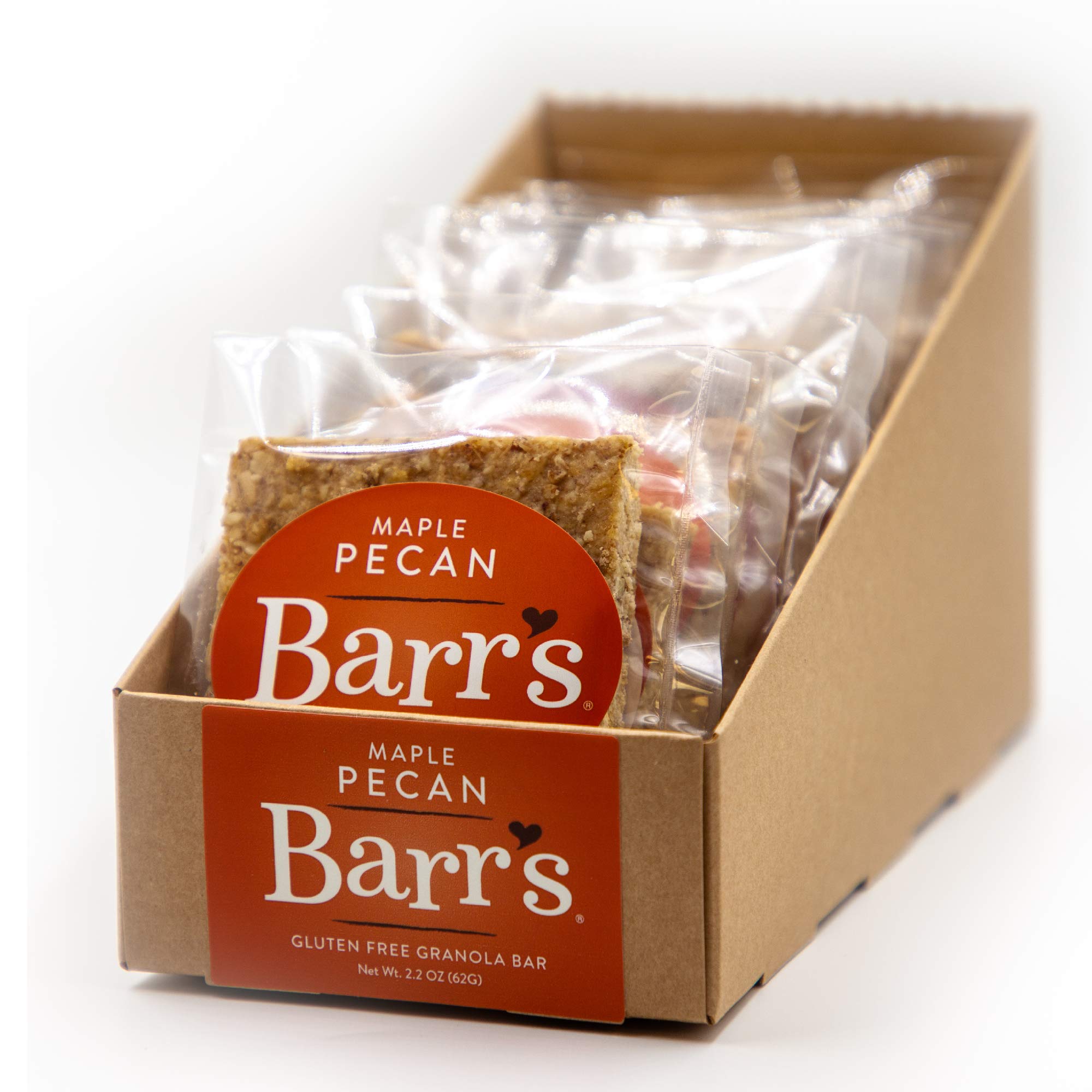Barrs Mrs. Barr's Natural Foods Granola Bars / Maple Pecan / Certified Organic Gluten Free Oats / Soft Texture / Small Batch / Gourmet Quality / Real Ingredients / (12 Pack)
