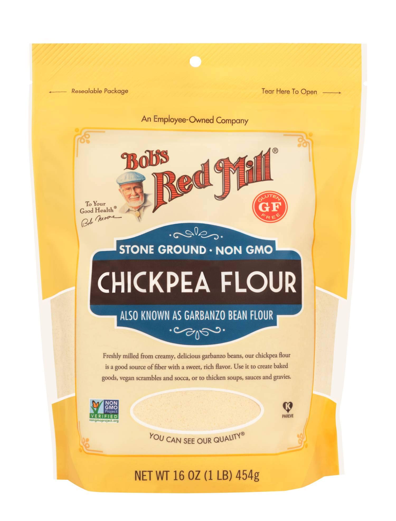BOBS RED MILL (Pack of 20) Bob's Red Mill Chickpea Flour Natural Baking Ingredient 16 Oz