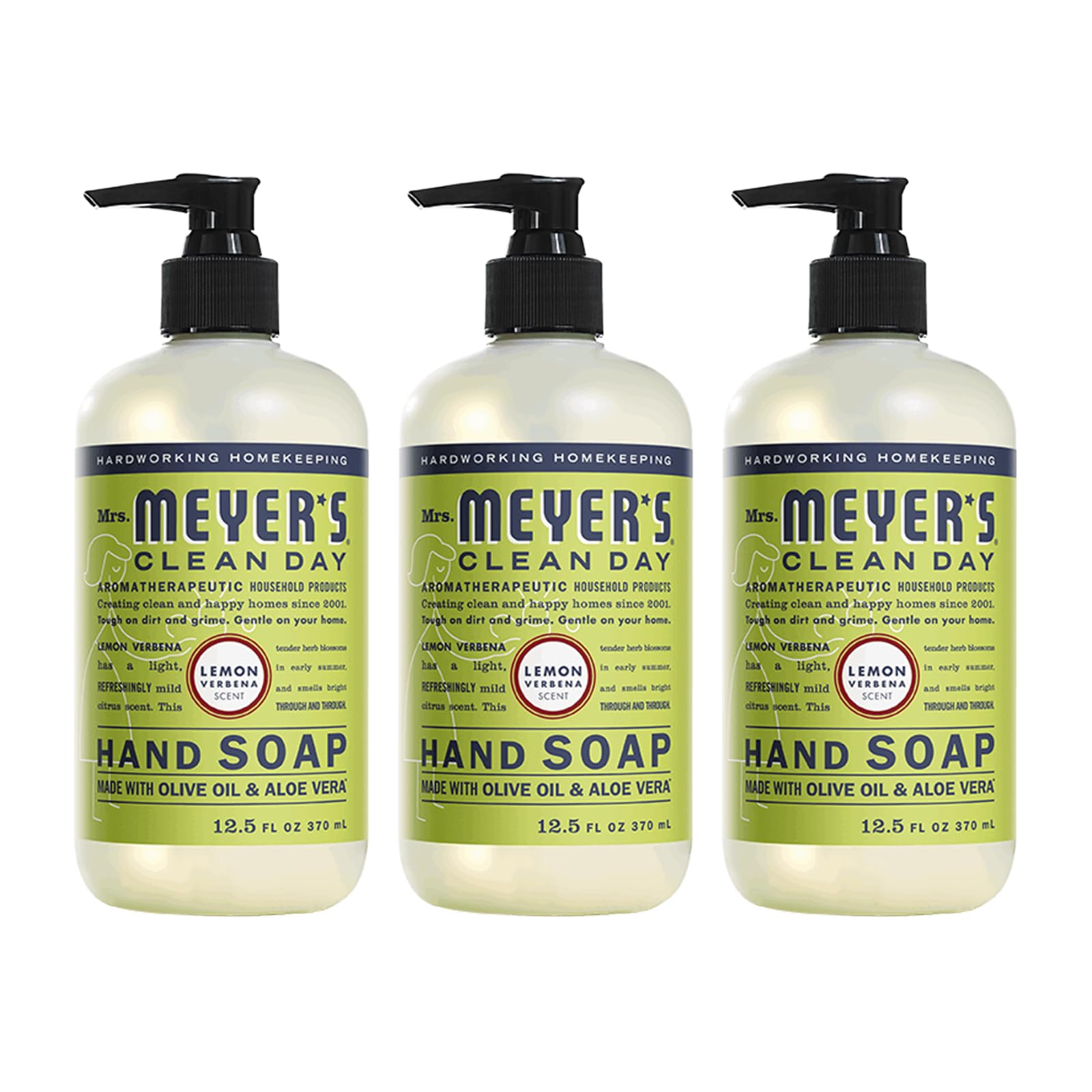 MRS MEYERS CLEA (Pack Of 12) Mrs Meyers Clean Day Soap Hand Liquid Lemon Verbena 12.5 Oz