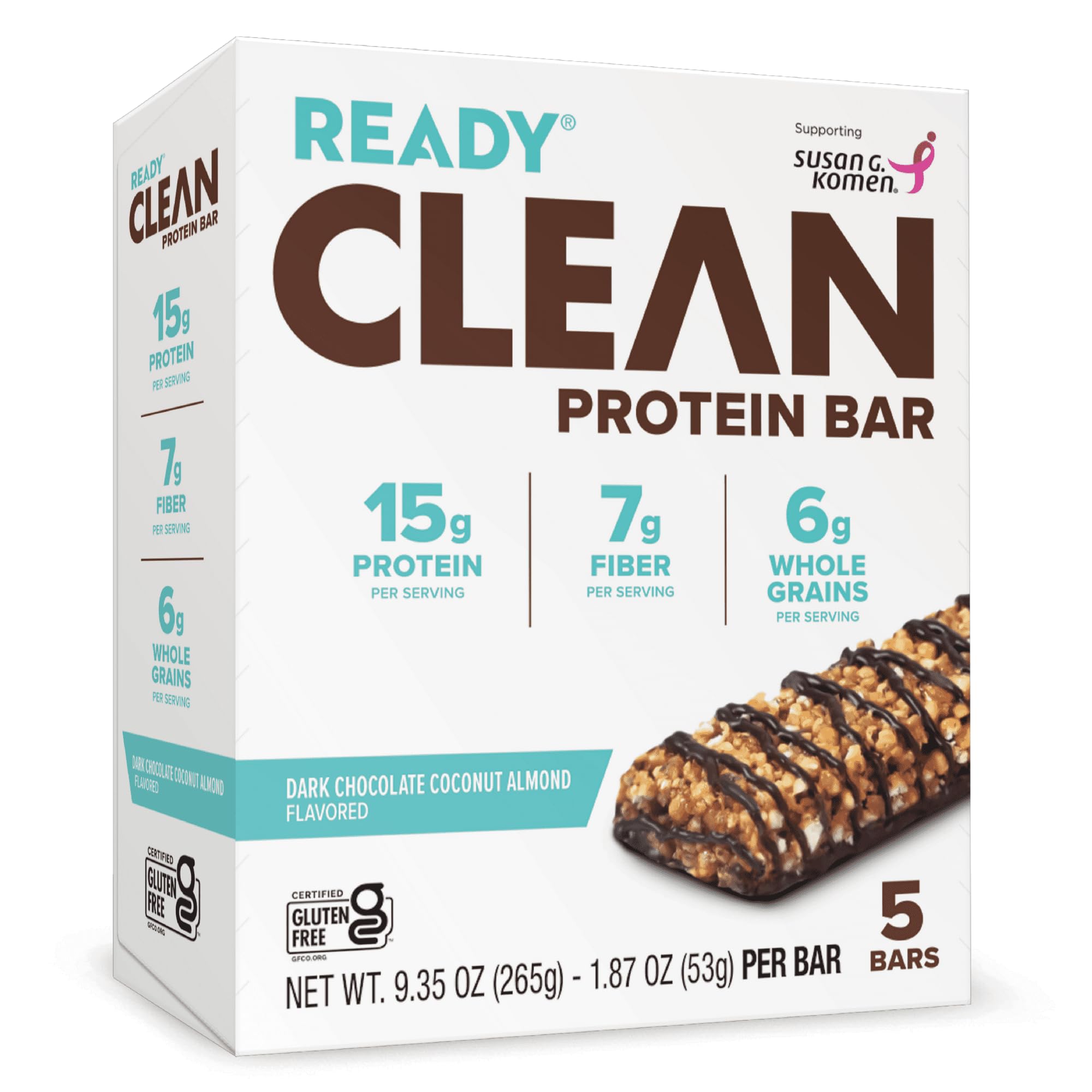 Ready Bar Dark Chocolate Cocoa Almond Nutrition Bars
