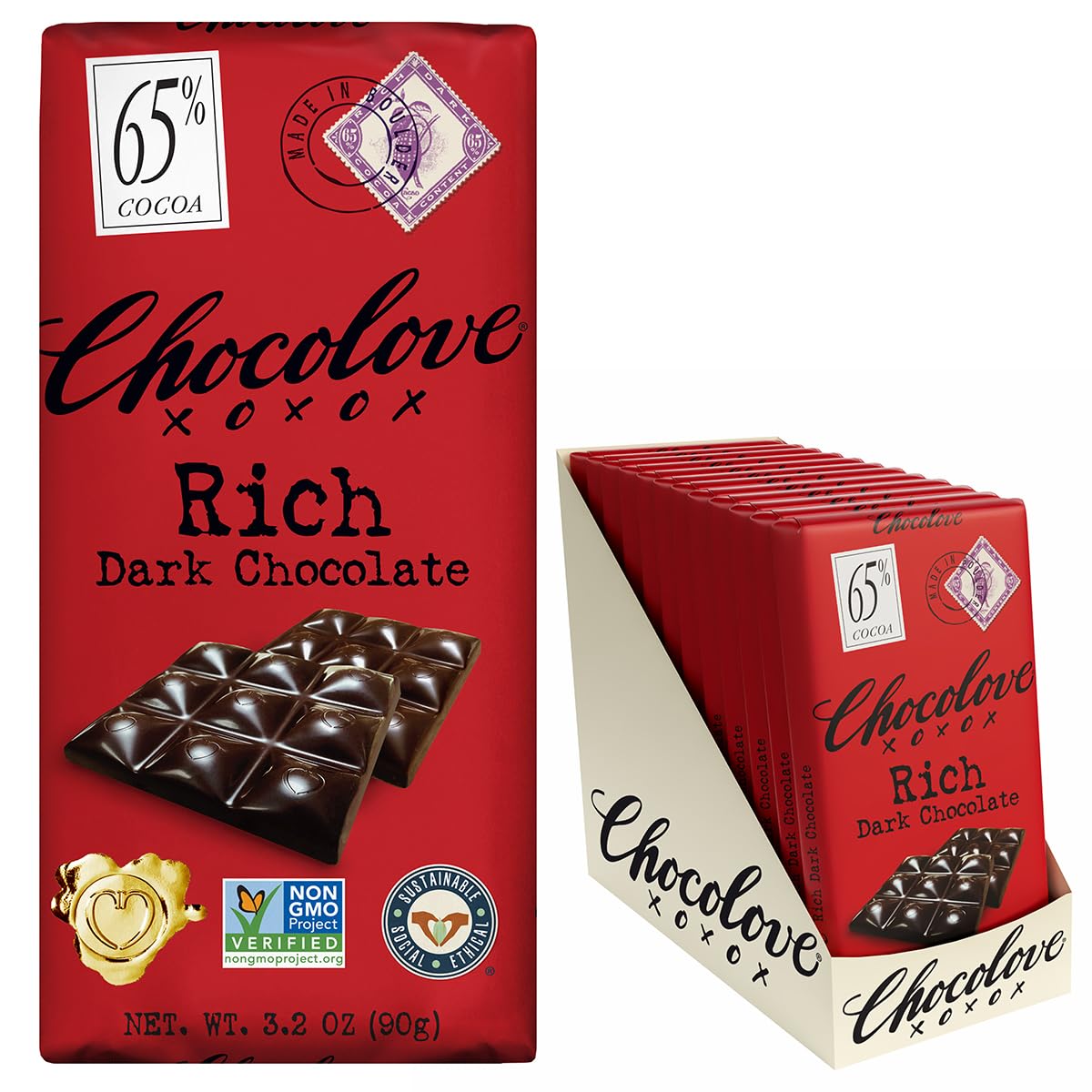 Chocolove Dark Rich Chocolate Bar