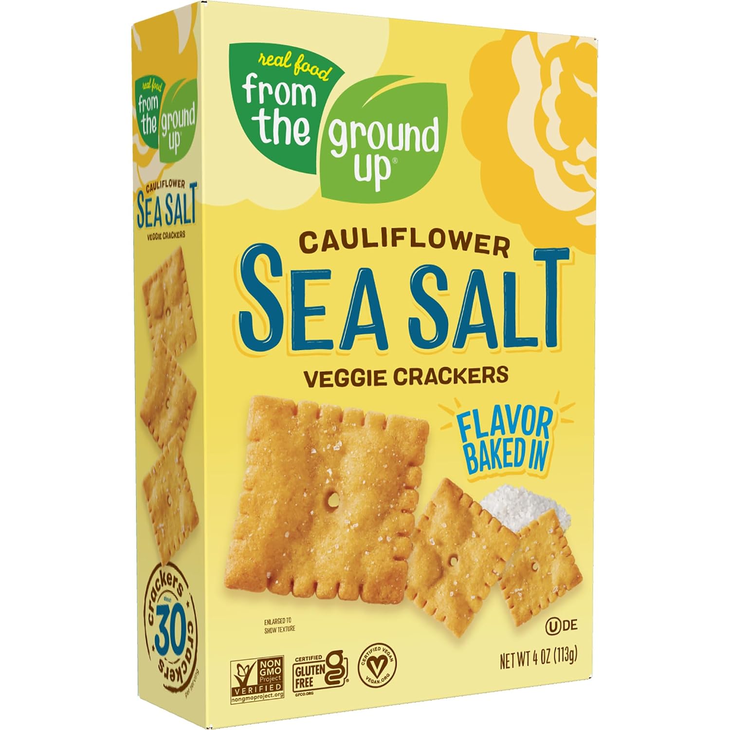 From The Ground Up Crackers Cauliflower Sea Salt