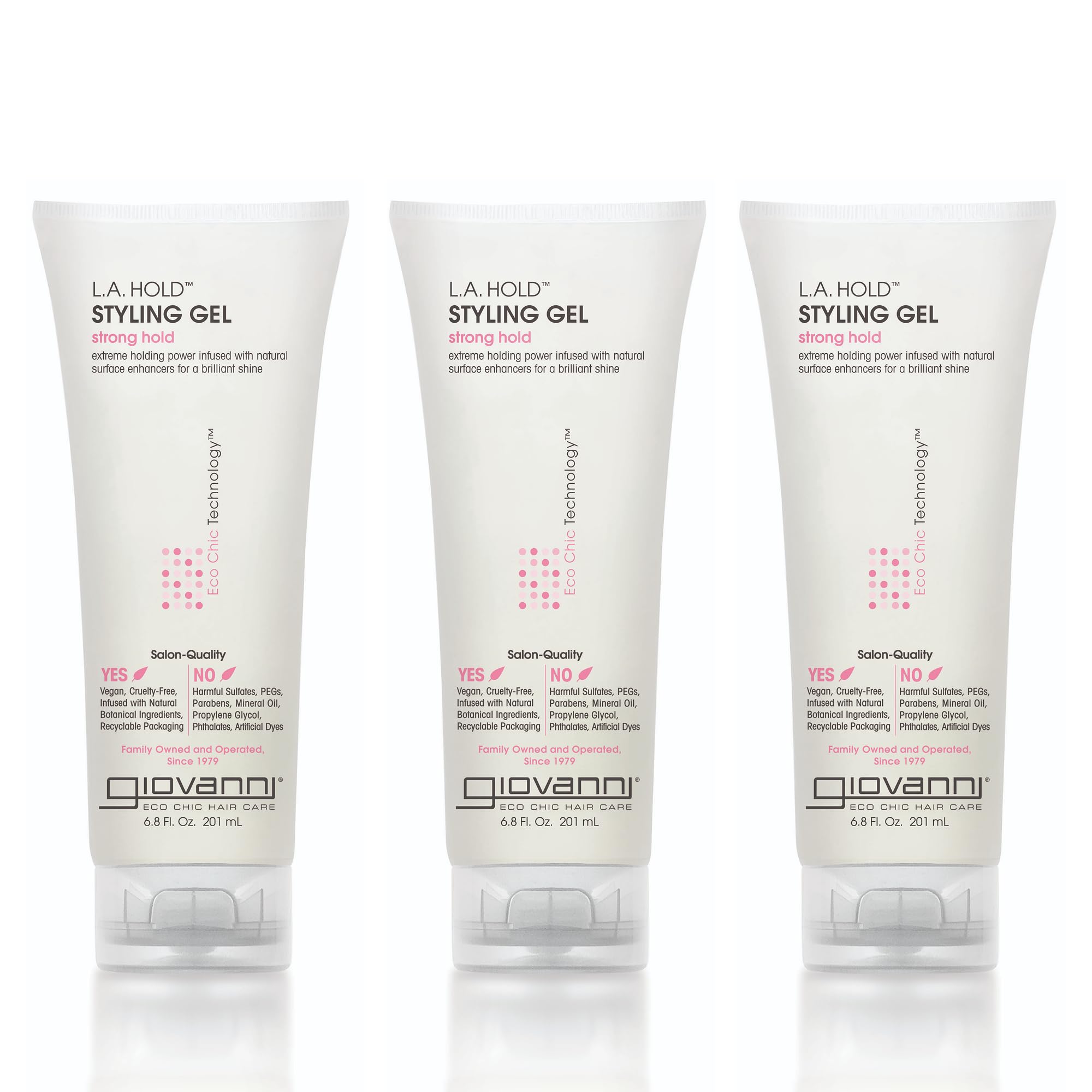 GIOVANNI COSMET (Pack Of 6) Giovanni Cosmetics Gel Hair La Hold 6.8 Fl Oz