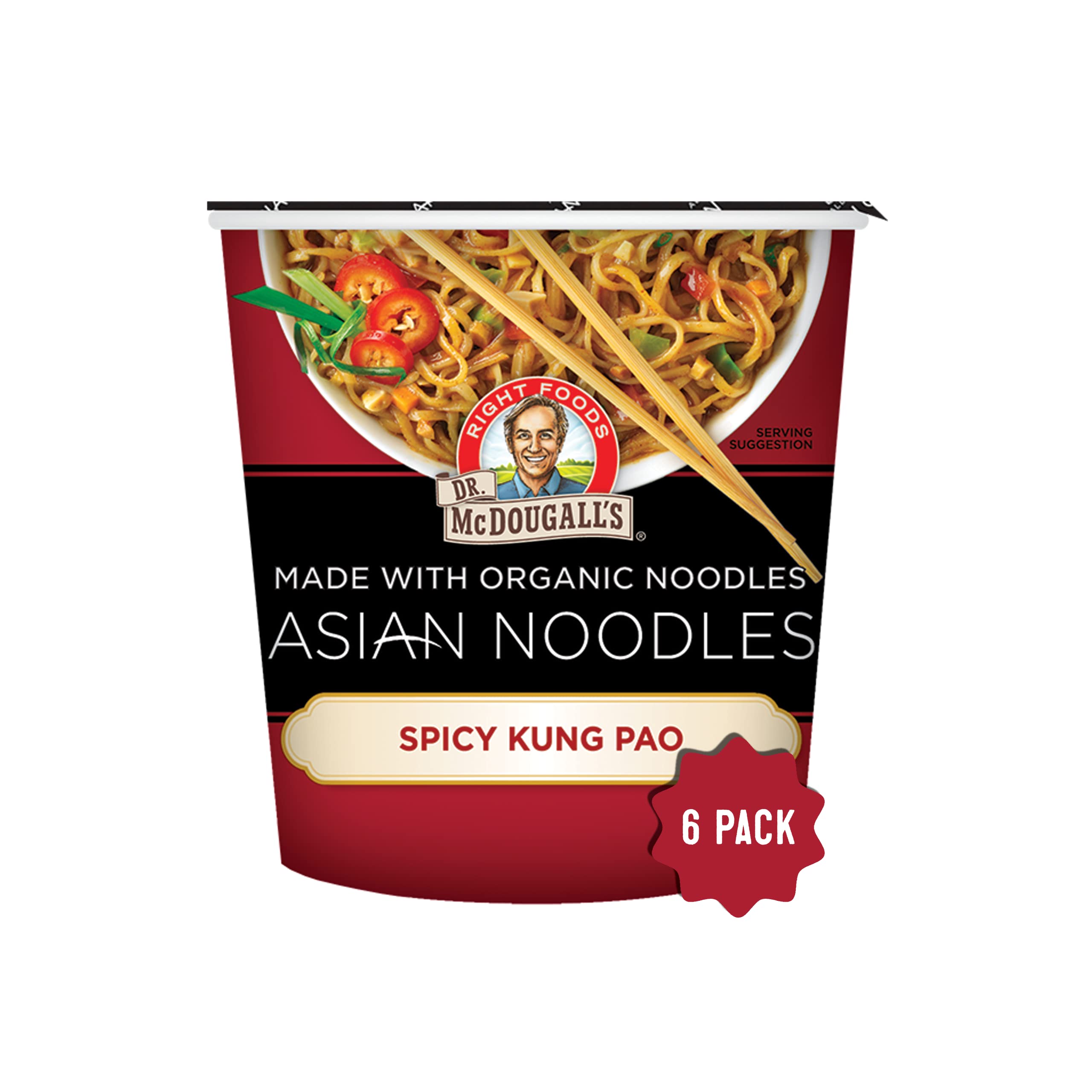 DR MCDOUGALLS (Pack of 24) Dr. McDougall's Right Foods Spicy Kung Pao Noodle Entree 2 Oz