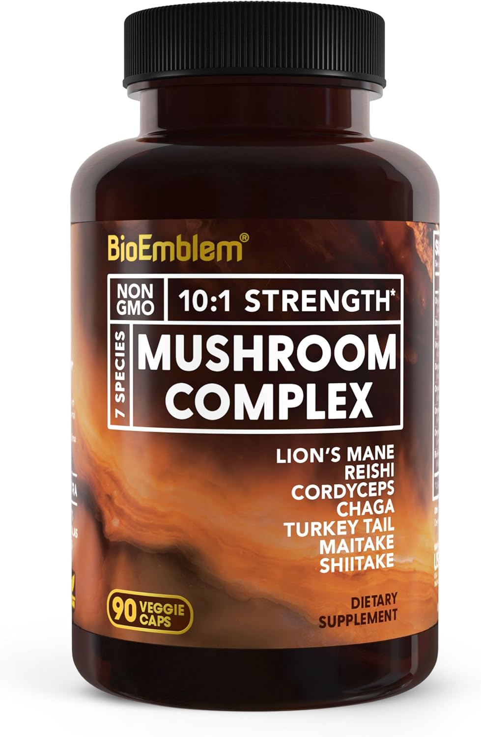 BIOEMBLEM (Pack of 3) Bioemblem Mushroom 7 Complex Vegetarian Capsu 90 Vegetarian Capsules