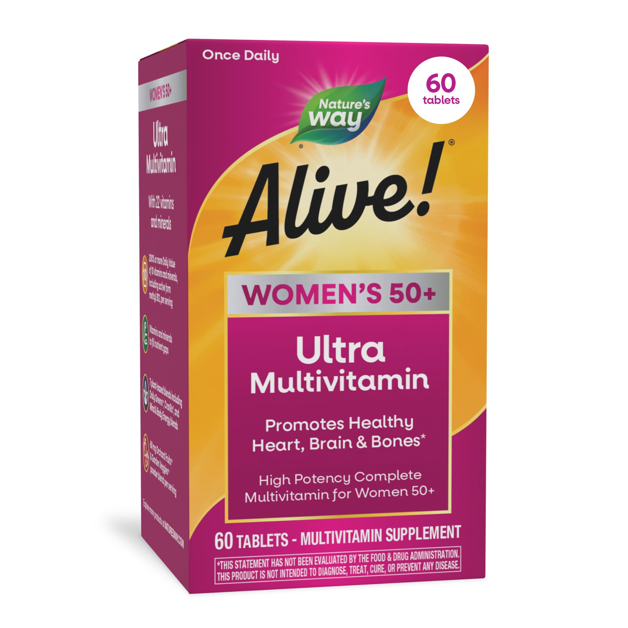 NATURES WAY (Pack of 3) Nature's Way Alive Daily Women 50+ Multivitamin 60 Tablets