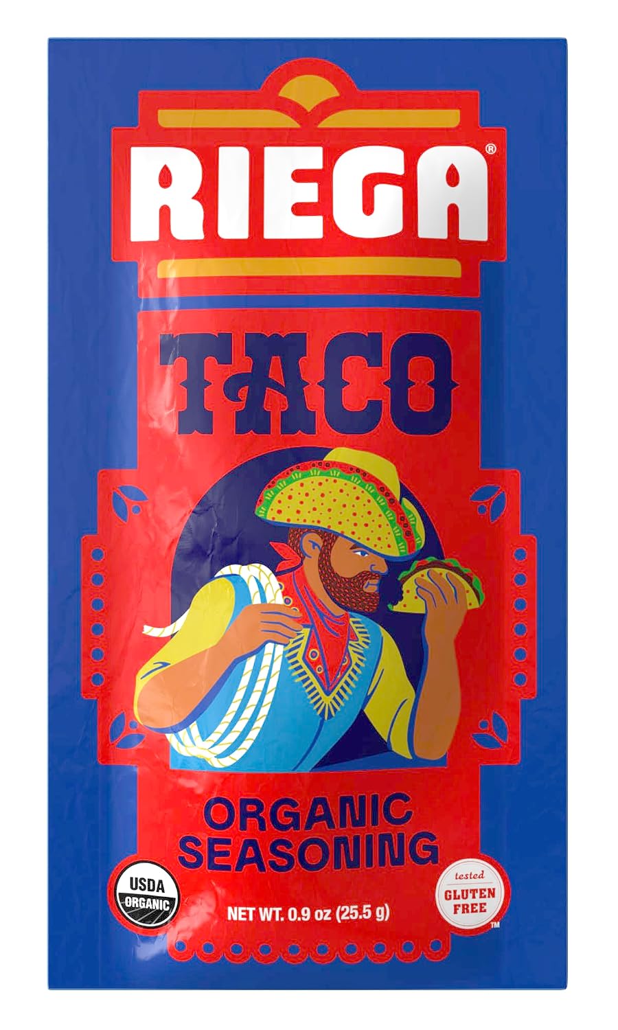 RIEGA (Pack of 40) Riega Organic Taco Seasoning 0.9 Oz