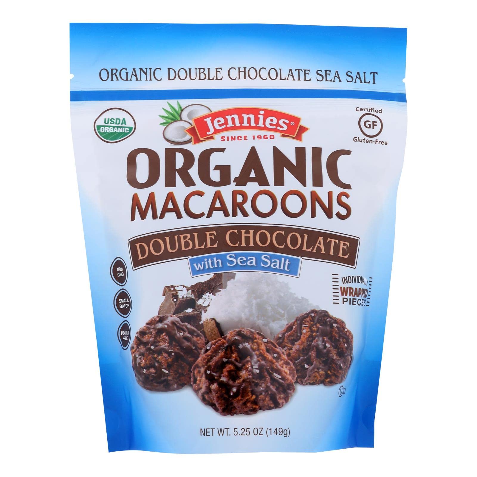JENNIES (Pack of 12) Jennies Macaroon Double Chocolate Sea Salt 5.25 Oz