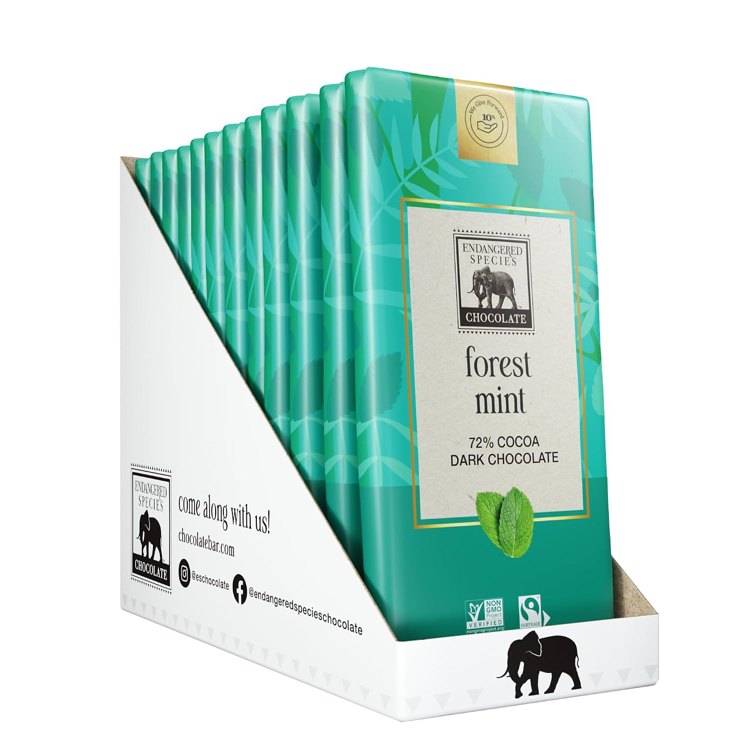 Endangered Species Chocolate Bar Rain Forest Dark Mint