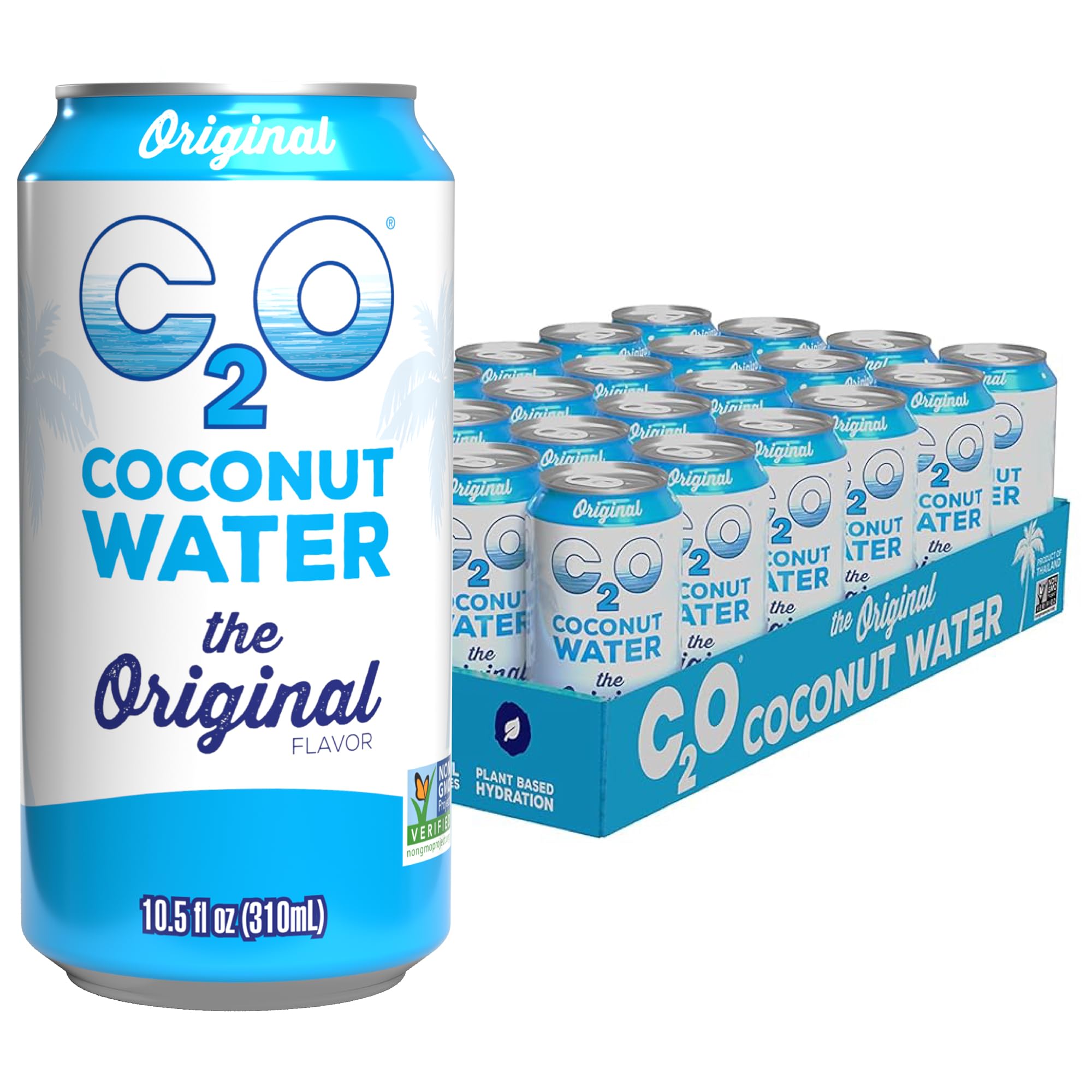 C20 C2O 100% Natural Coconut Water Beverage