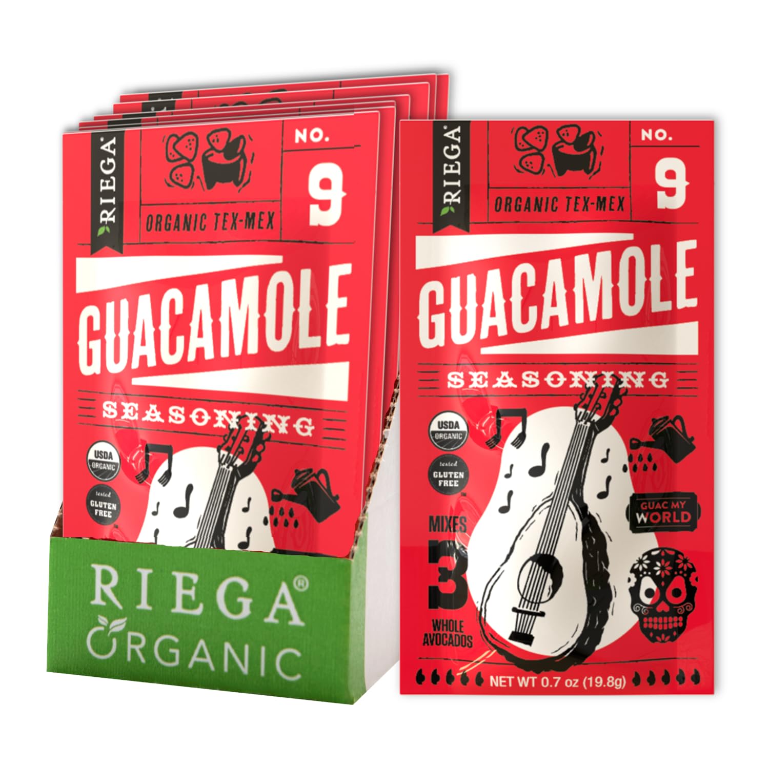 RIEGA (Pack of 40) Riega Guacamole Seasoning Spice Blend Natural Loose 0.7 Oz