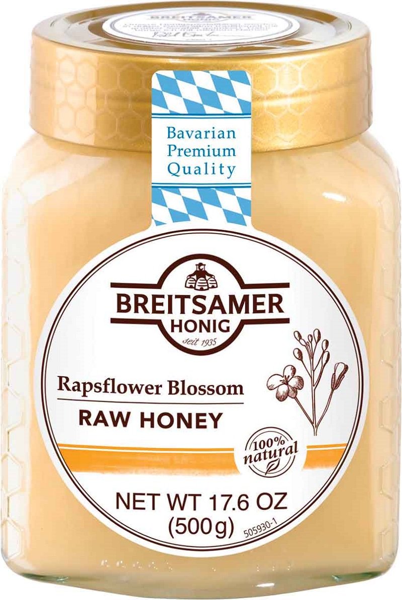 Breitsamer Honey Creamy Rapeseed Flower Granulated Liquid