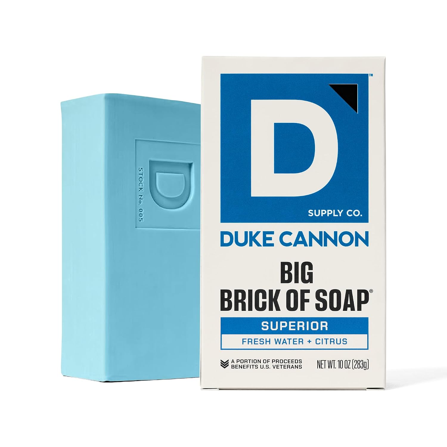 DUKE CANNON (Pack of 8) Duke Cannon Soap Bar Superior Leaf & Leather 10 Oz