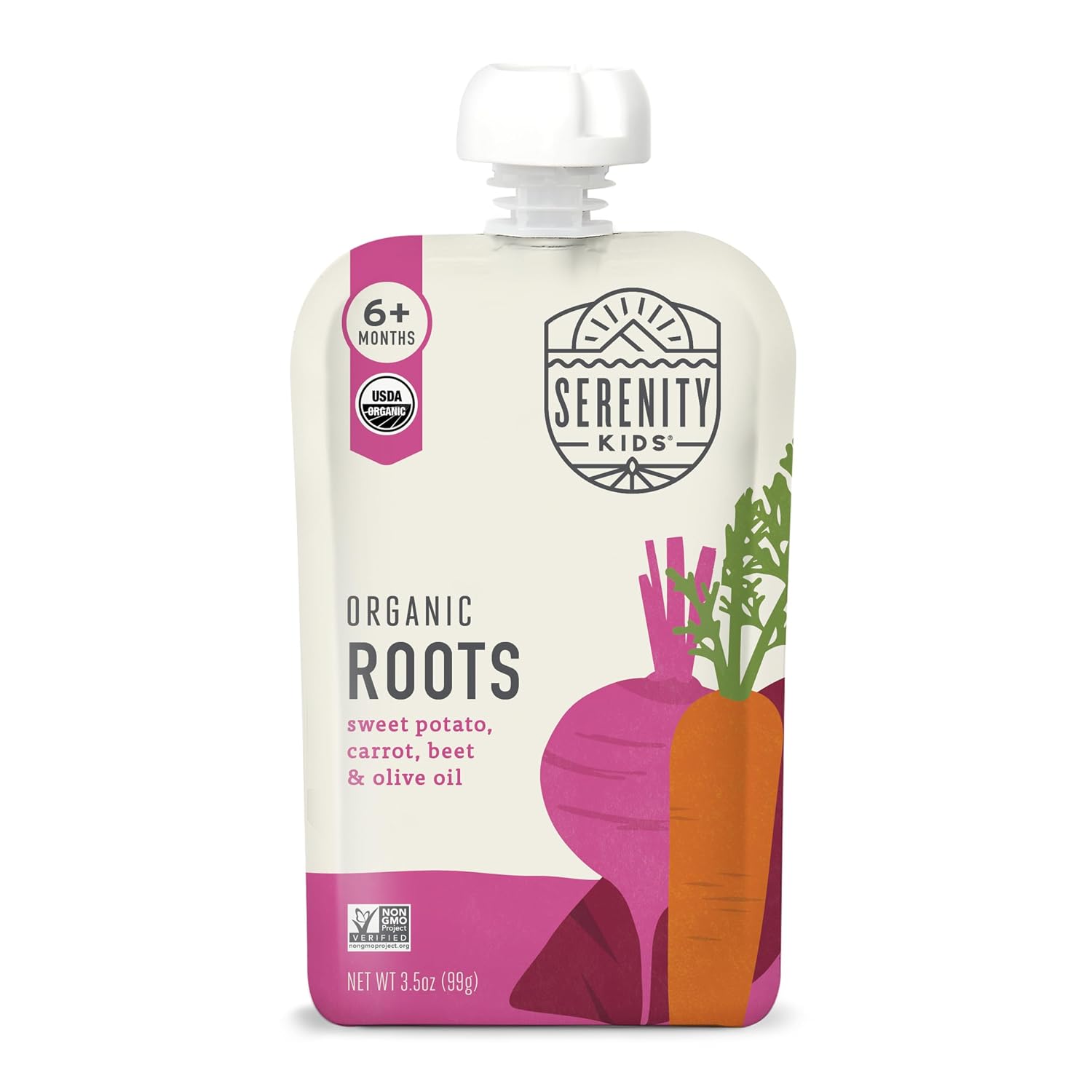 SERENITY KIDS (Pack of 24) Serenity Kids Baby Roots Organic Food Puree & Mash 3.5 Oz