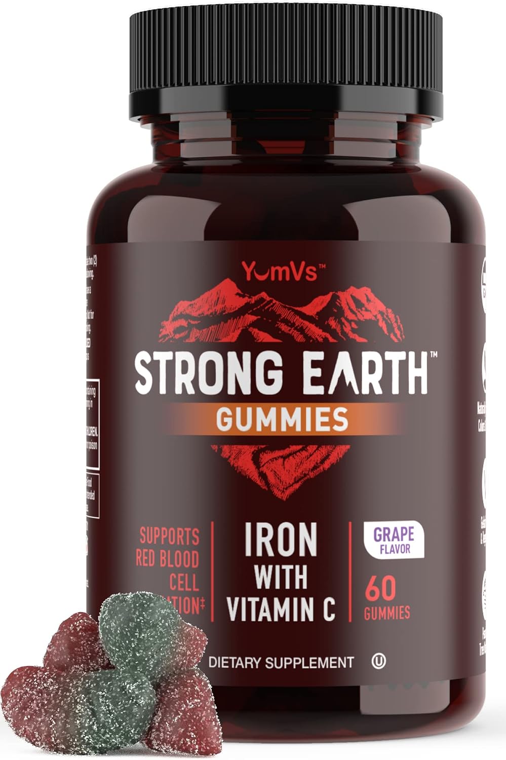YUM VS (Pack of 6) Yum Vs Strong Earth Immune Gummy Immune Supplement 60 Pieces