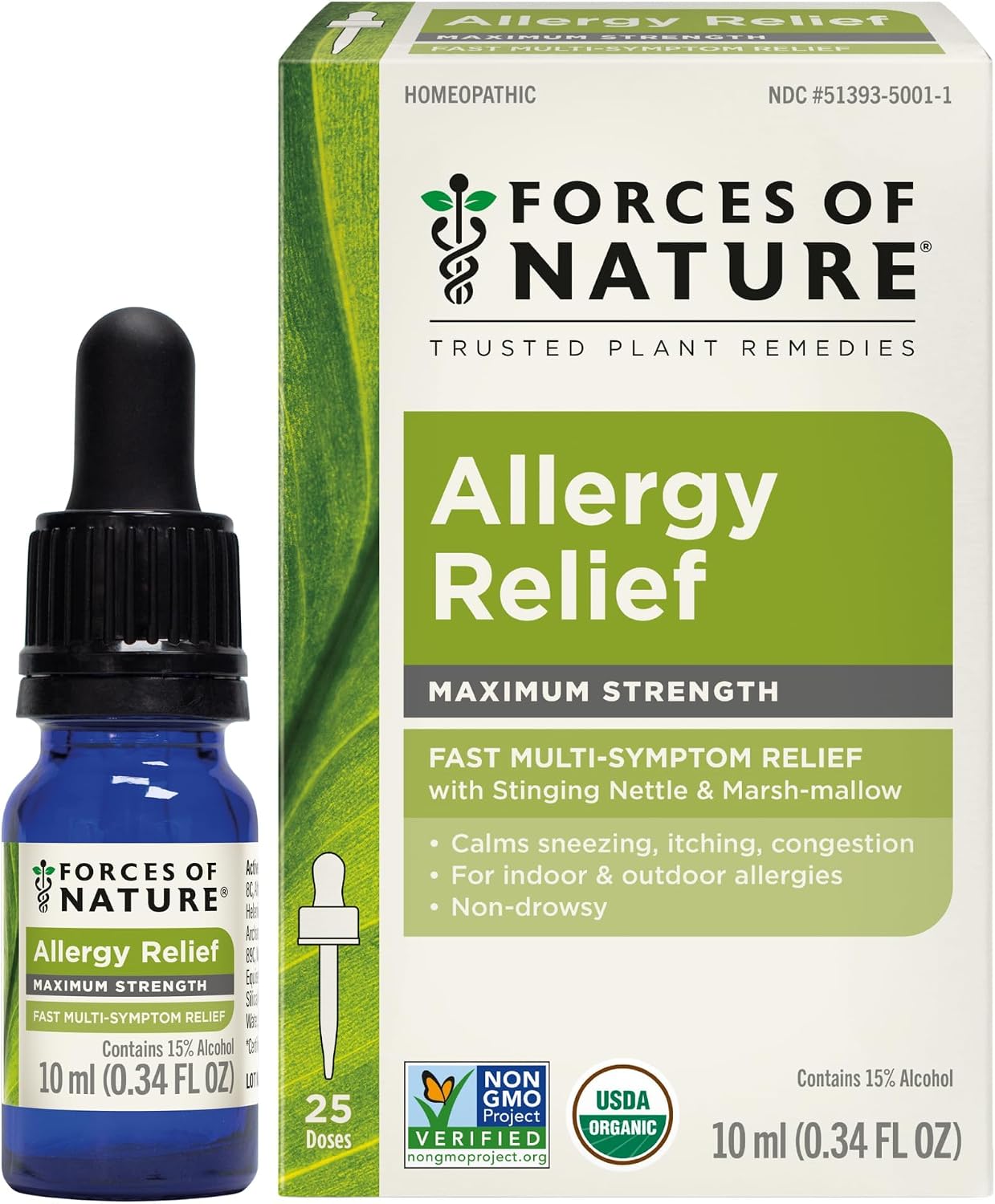 FORCES OF NATUR (Pack of 6) Forces of Nature Allergy Relief Homeopathic Medicine Liquid 10 mL