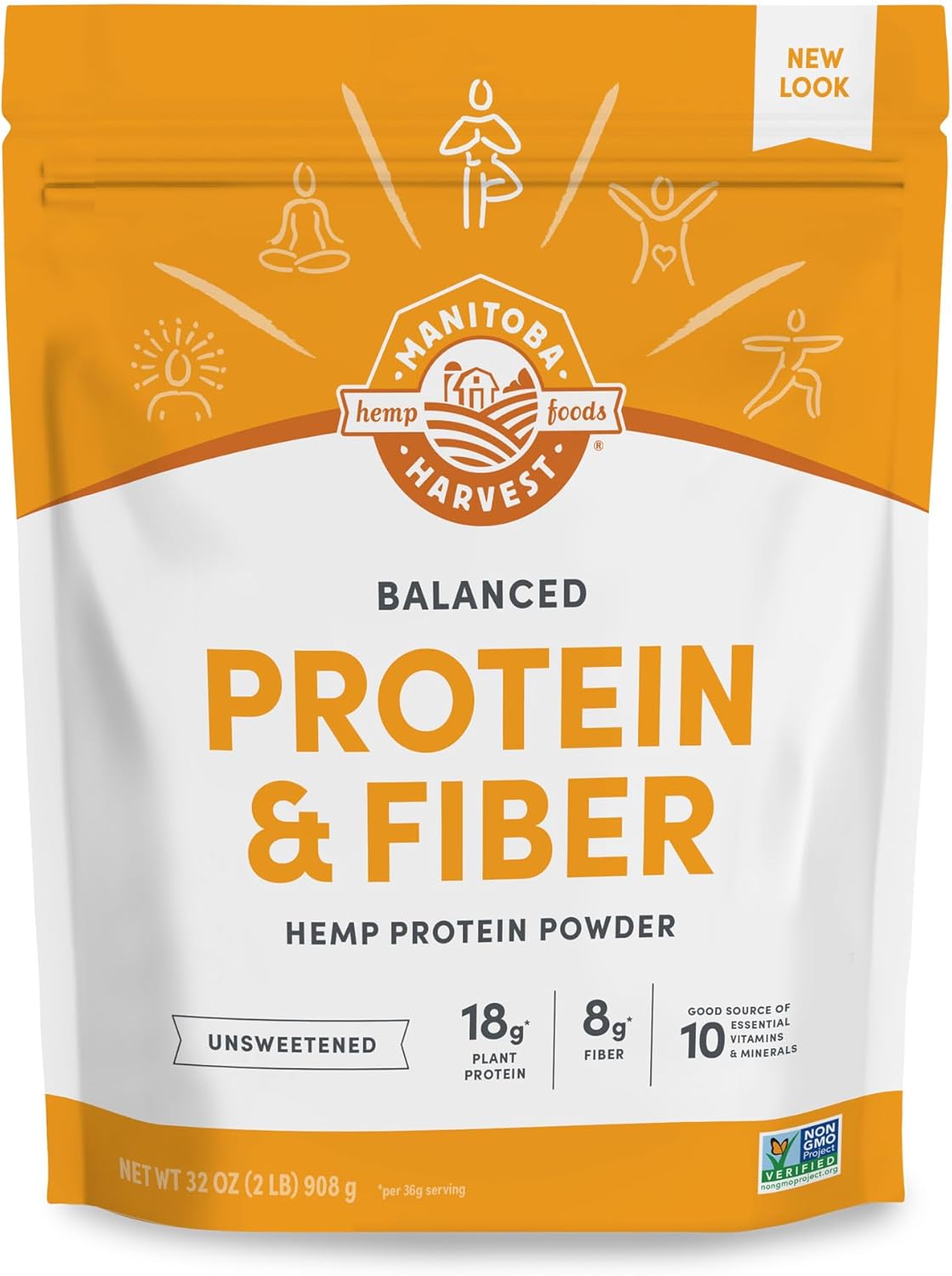 MANITOBA HARVES (Pack of 3) Manitoba Harvest Balanced Plant Protein Powder 32 Oz