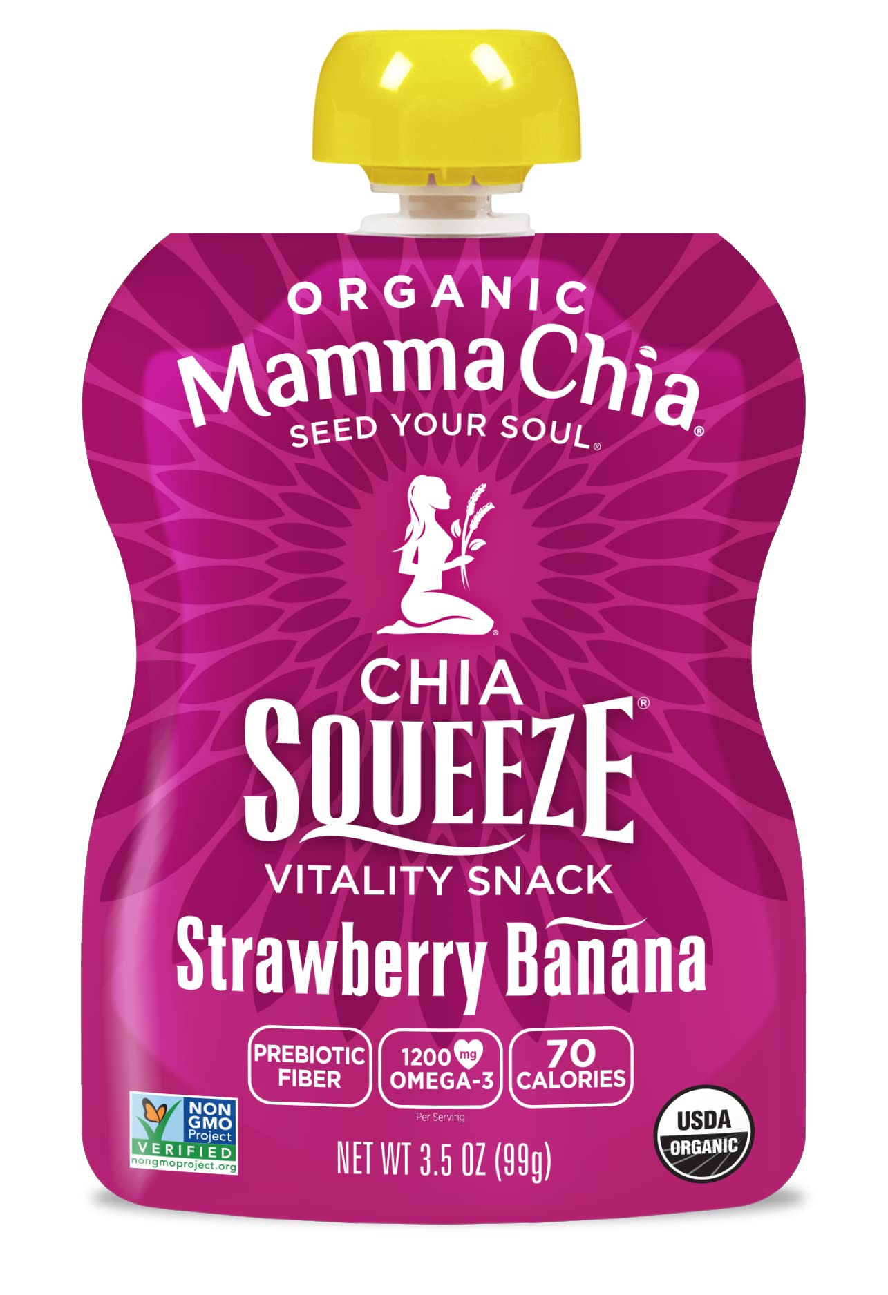 Mammachia Chia Squeeze Strawberry Banana