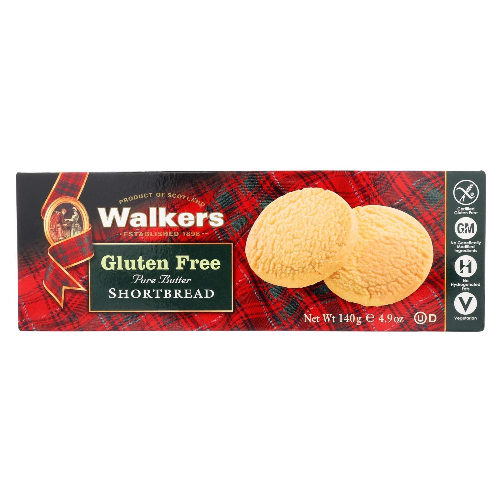 Walkers Cookie Shortbread Round Gluten Free