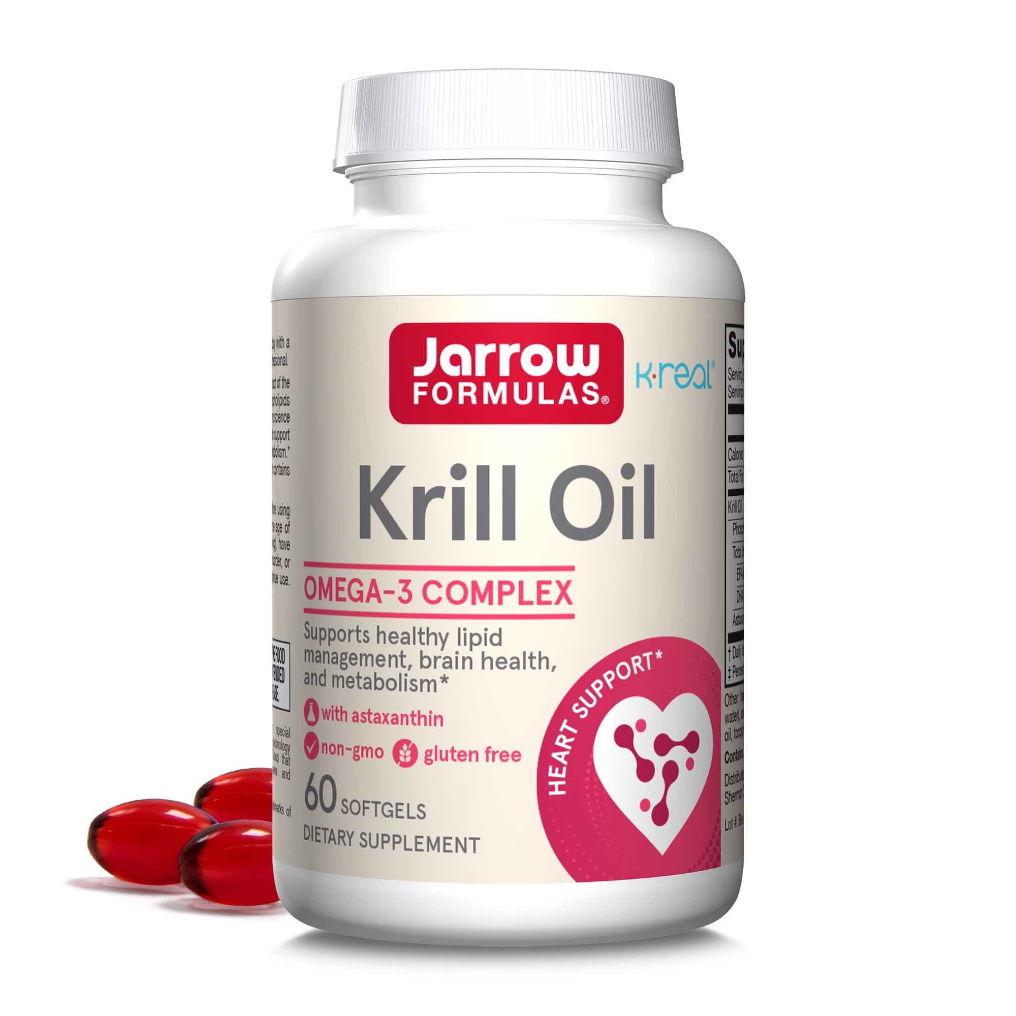 JARROW FORMULAS (Pack of 2) Jarrow Formulas Omega Krill Oil Softgels Essential Fatty Acids 60 Sg