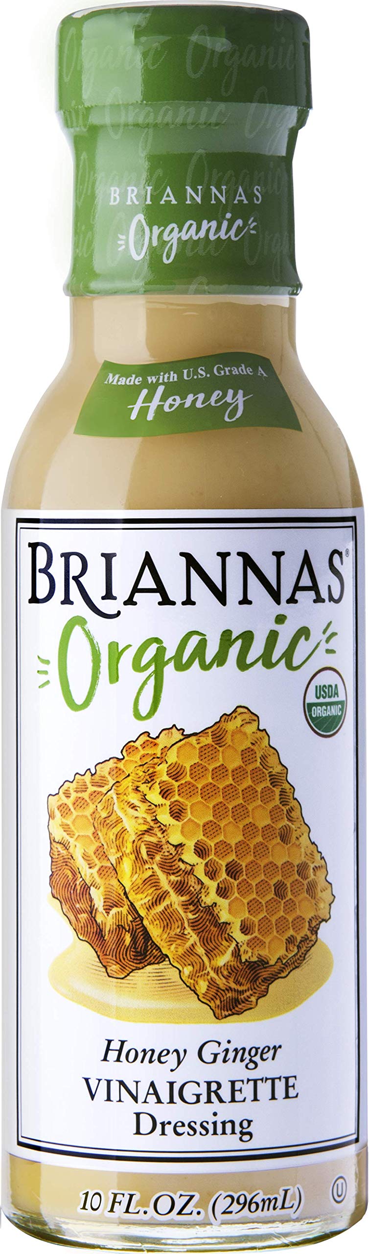 Briannas Dressing Honey Ginger Vinaigrette Organic