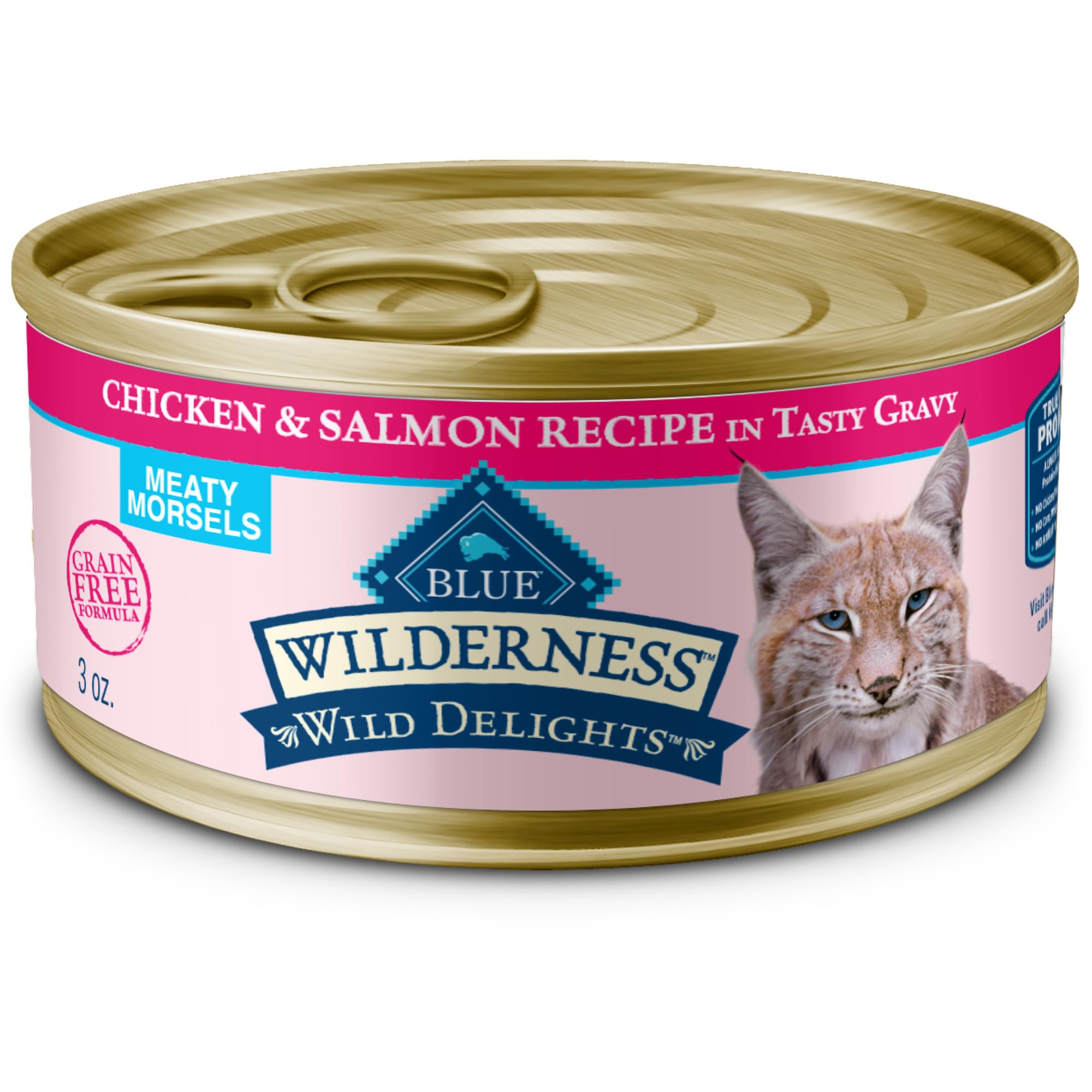 Blue Buffalo Wilderness Wild Delights, Chicken & Salmon Inch Tasty Gravy