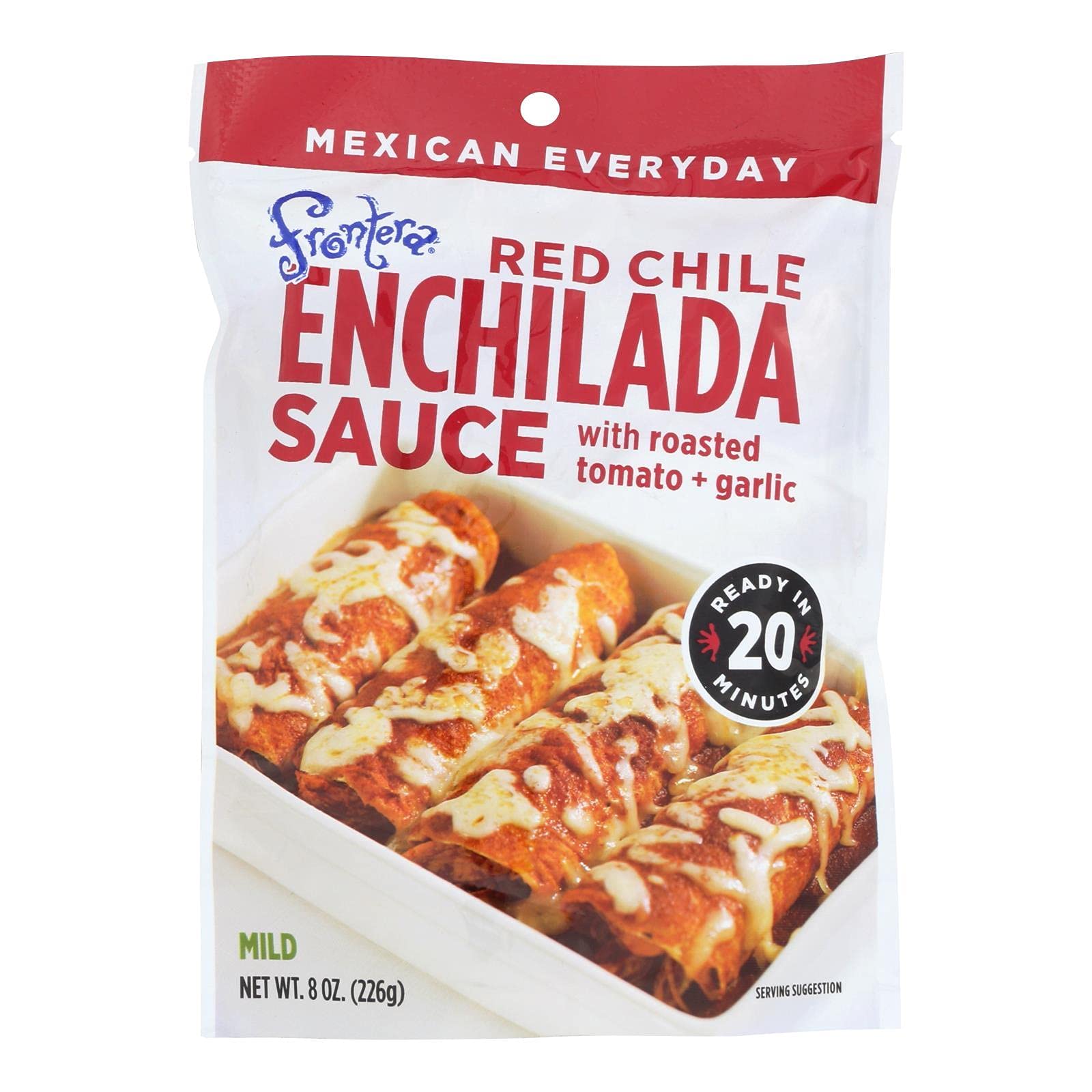 FRONTERA (Pack of 24) Frontera Enchilada Sauce Red Chili Simmer Sauce Pouch 8 Oz