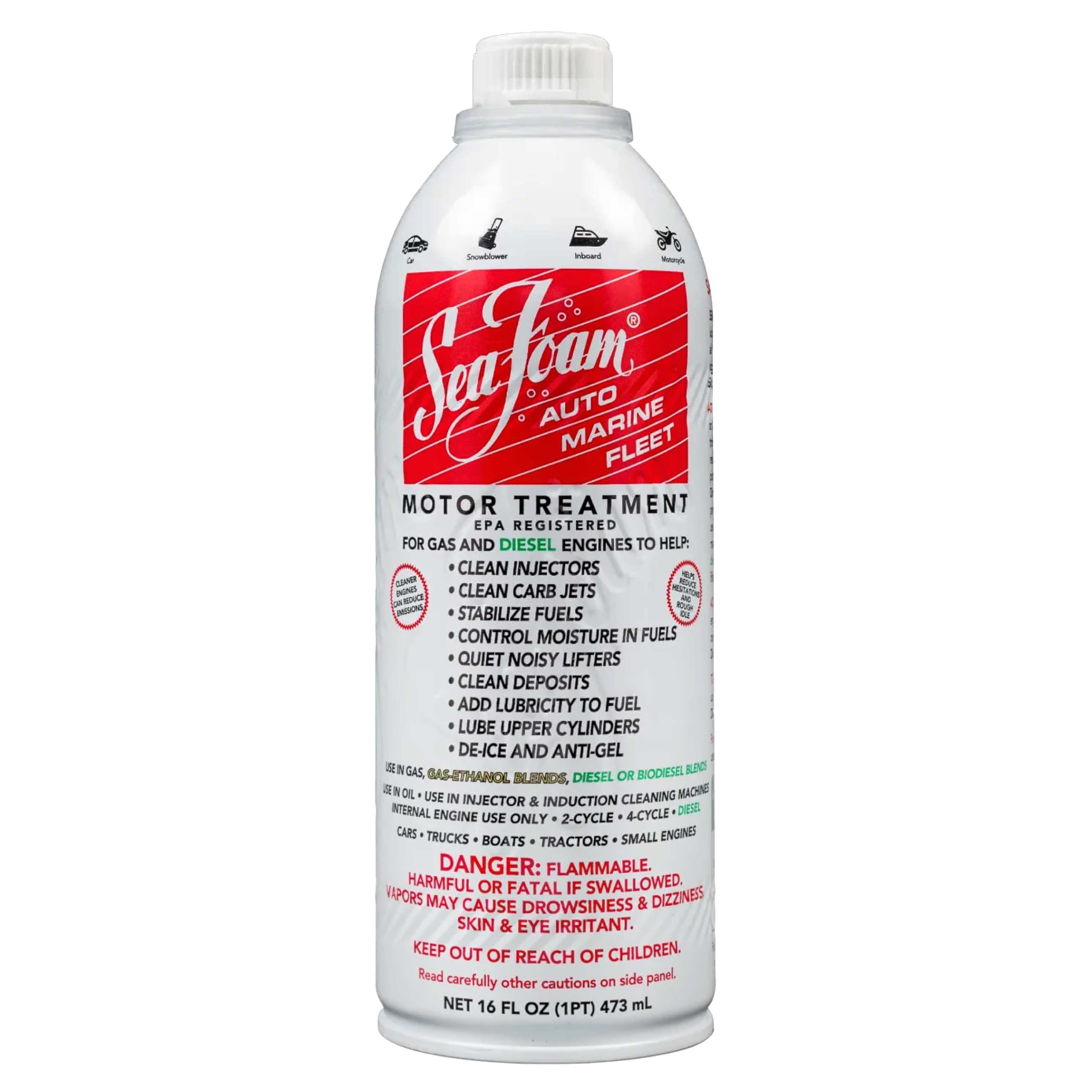 SEA FOAM (Pack of 6) Sea Foam Motor Treatment Fuel System Cleaner Stabilizer 16 Fl Oz