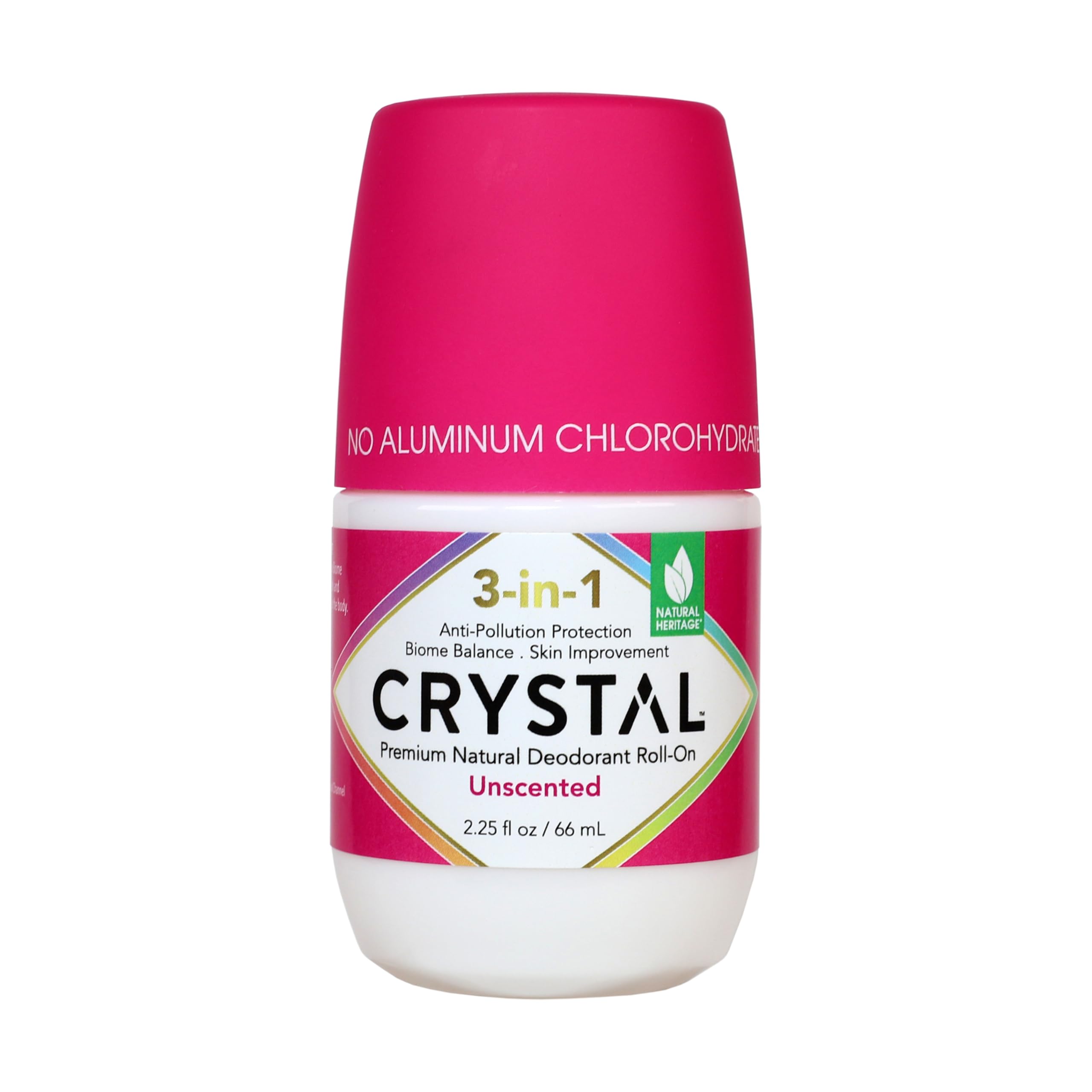 CRYSTAL BODY DE (Pack of 8) Crystal Body Deodorant Deodorant Roll-on Unscented 2.25 Oz