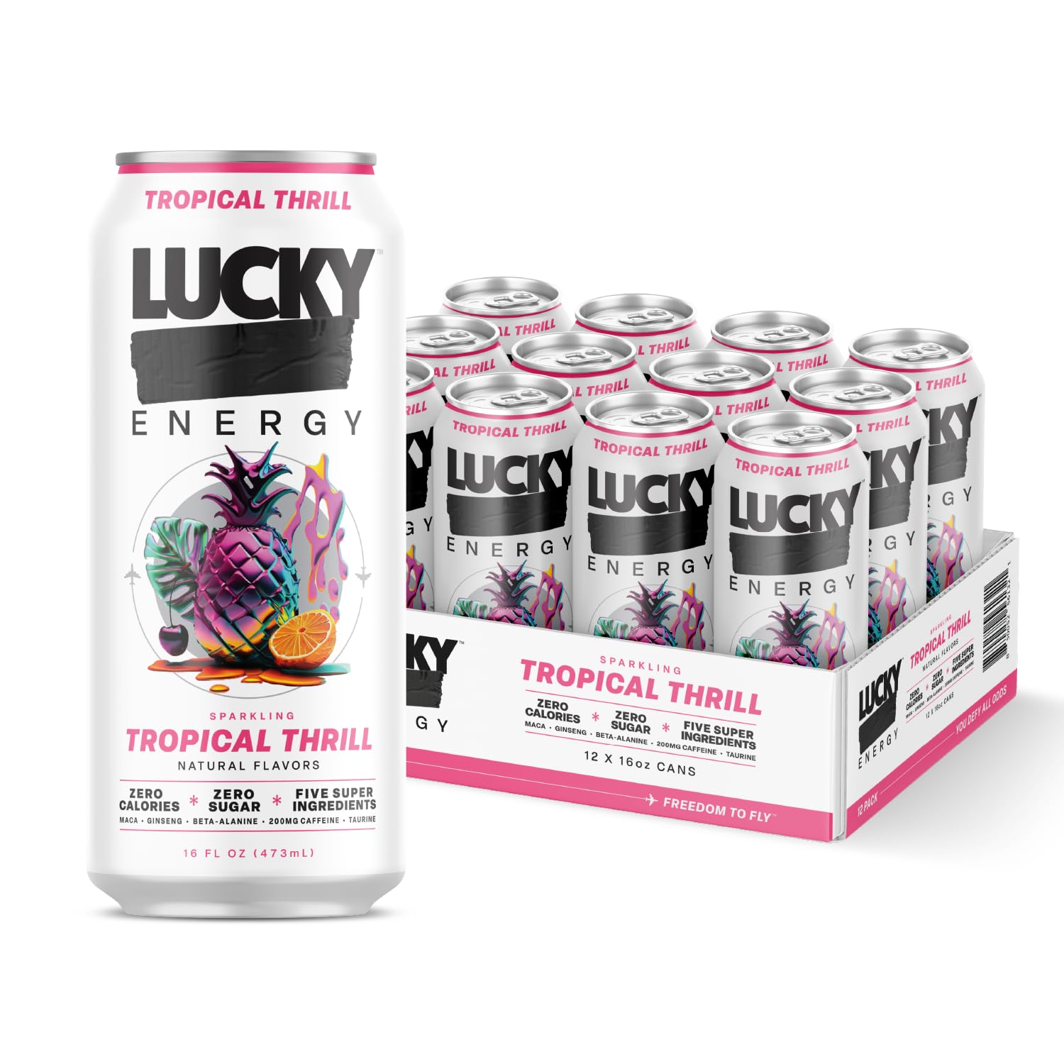 Lucky Energy Beverage Tropical Thrill