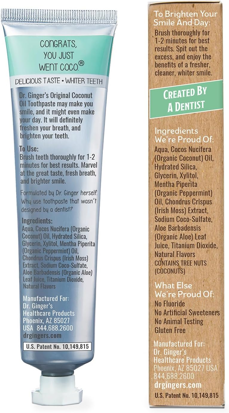 DR GINGERS HEAL (Pack Of 7) Dr Gingers Healthcare Pro Toothpaste Coconut Mint 4 Oz