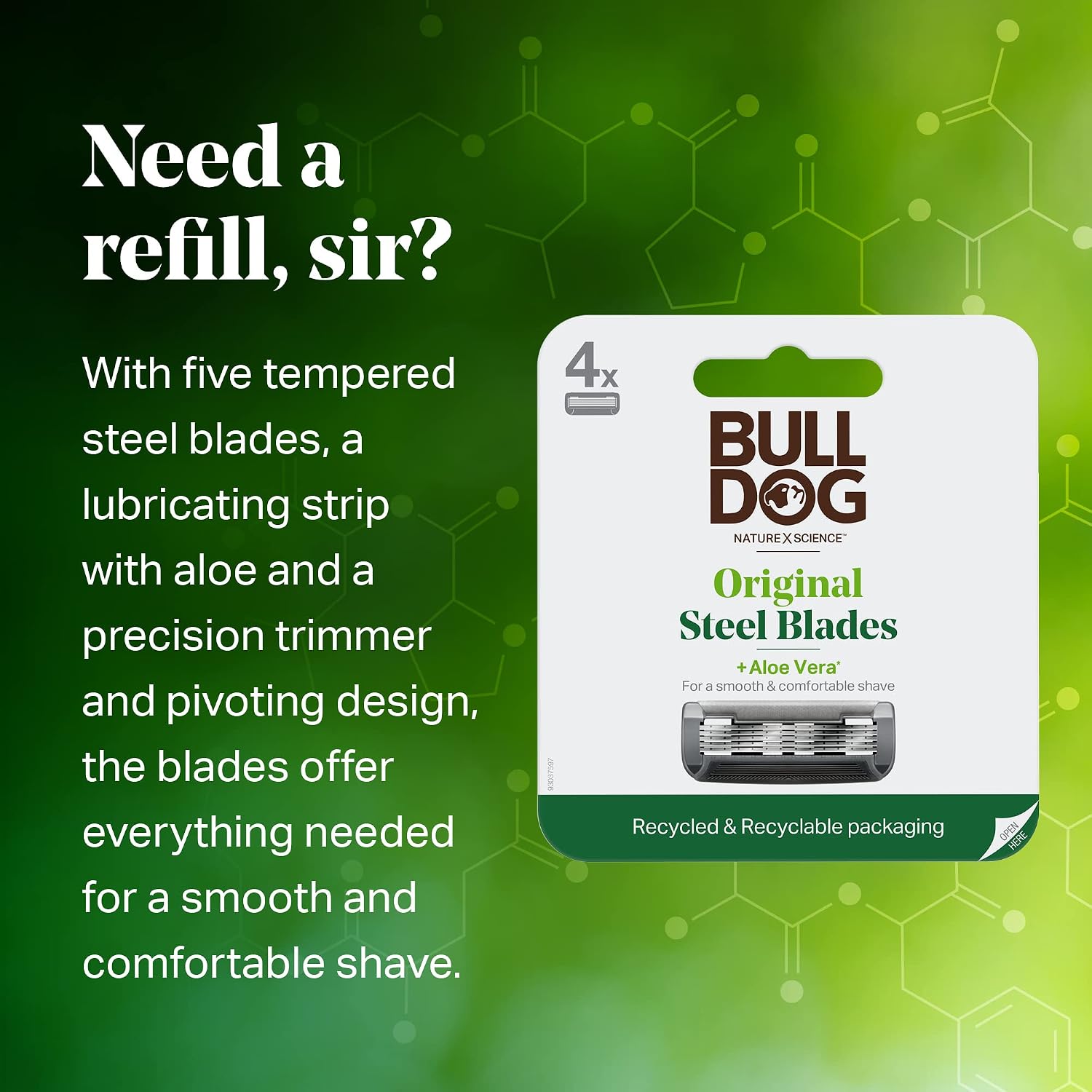 BULLDOG (Pack Of 6) Bulldog Razor Refill Original 1 Each