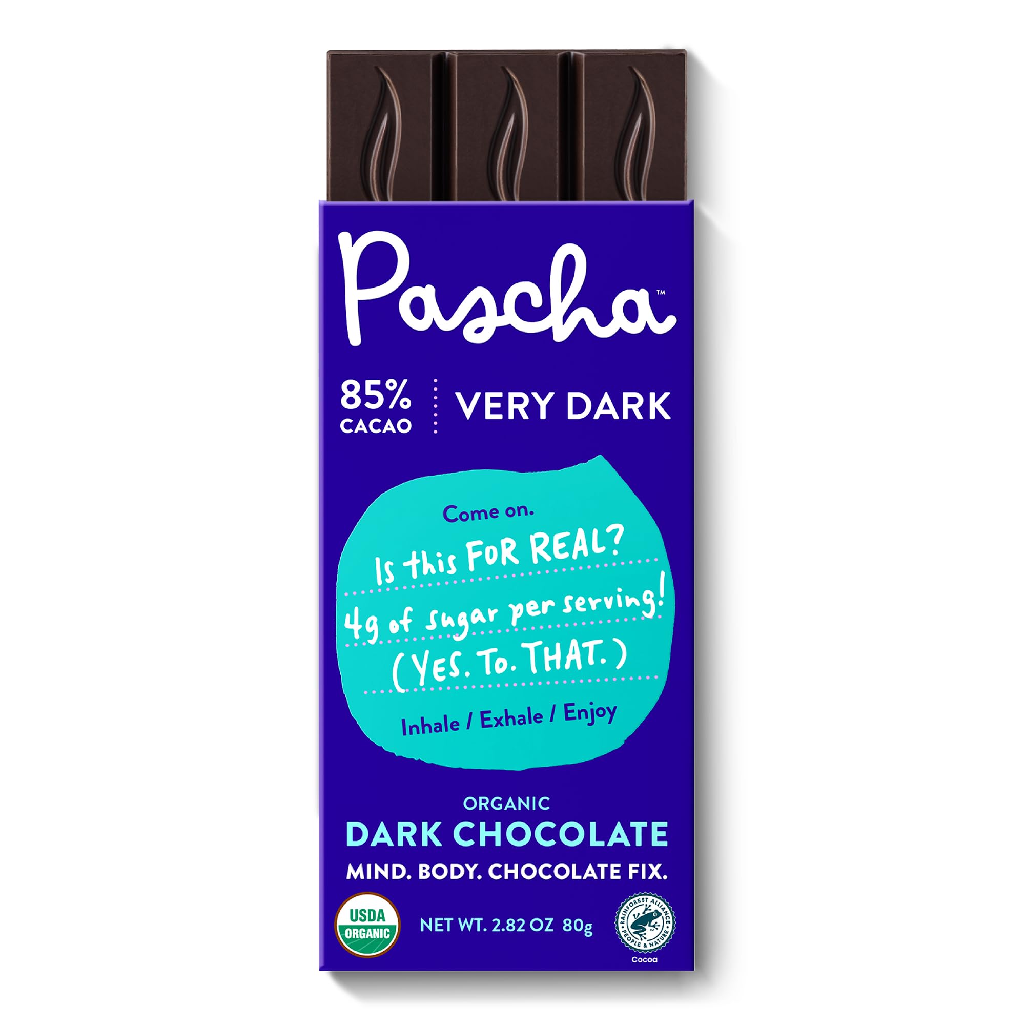 Pascha 85% Organic Dark Chocolate Bar