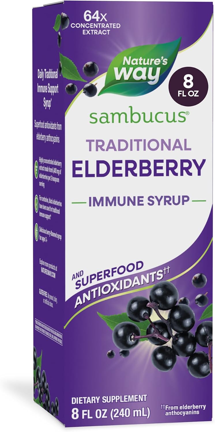 Nature's Way Sambucus Syrup Traditional Elderberry Immune