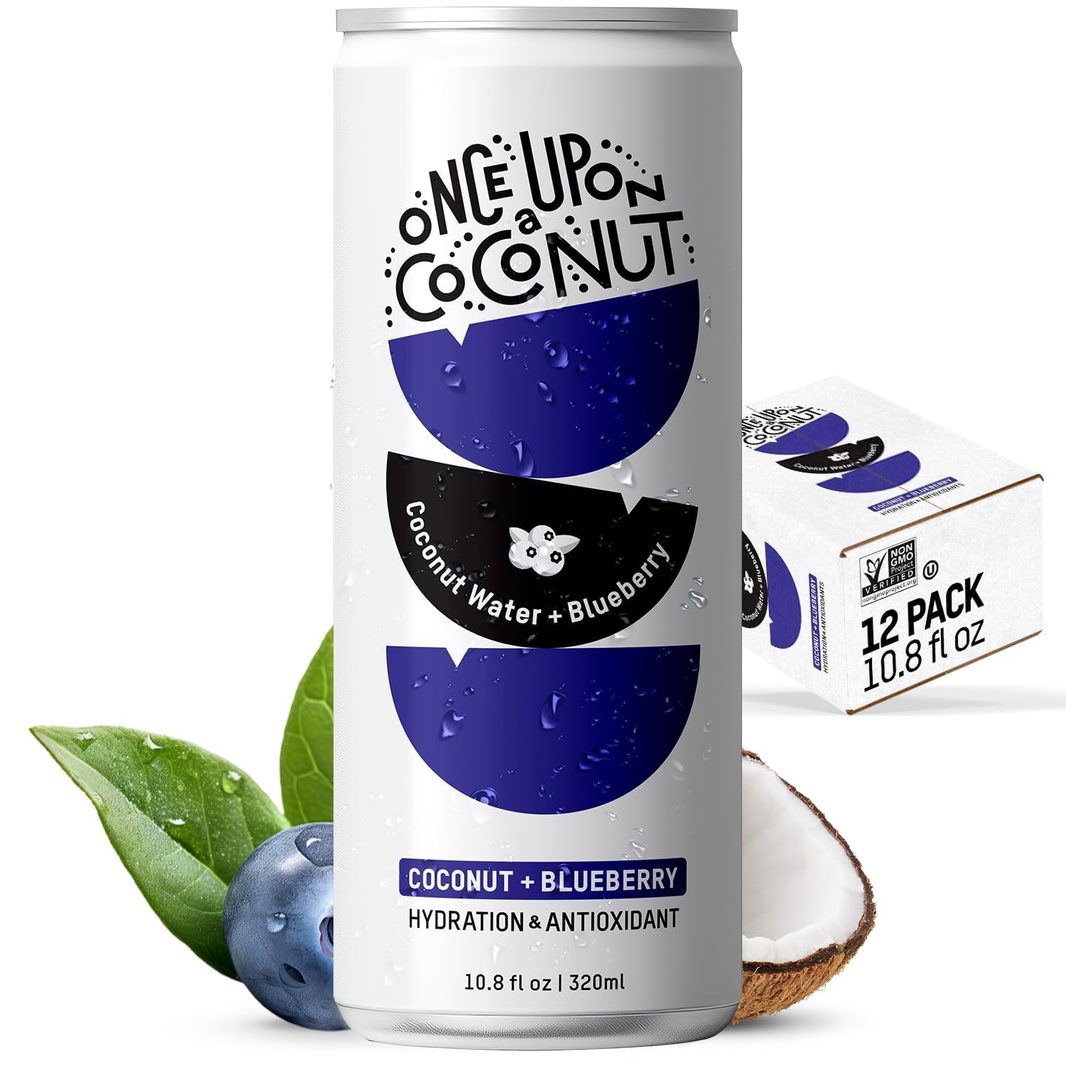ONCE UPON A COC (Pack of 24) Once Upon a Coconut Coconut Water Coconut Blueberry 10.8 Fl Oz
