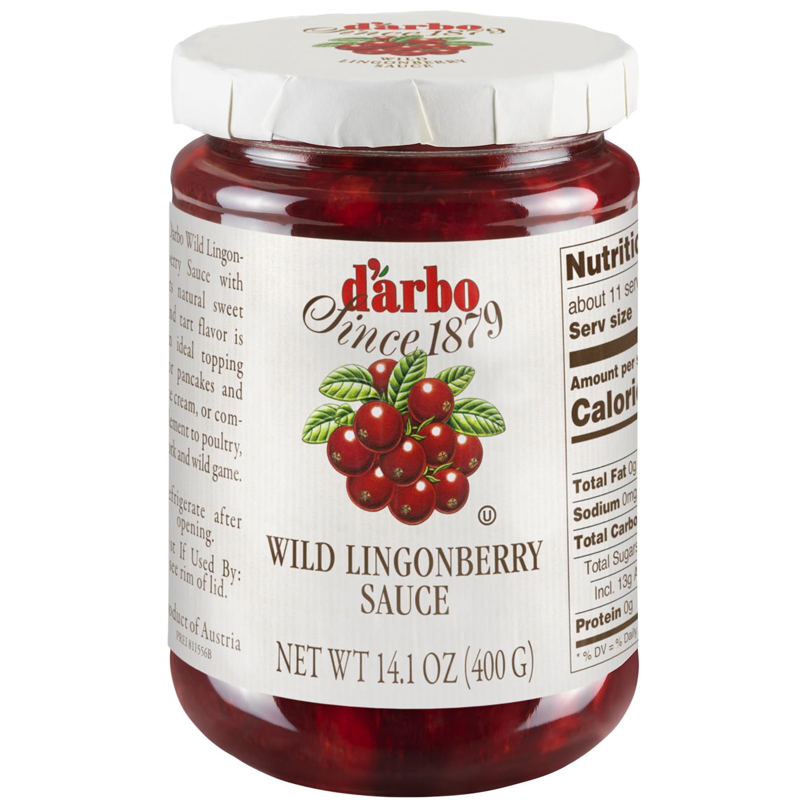 Darbo Wild Lingonberry Fruit Spread Sweetened